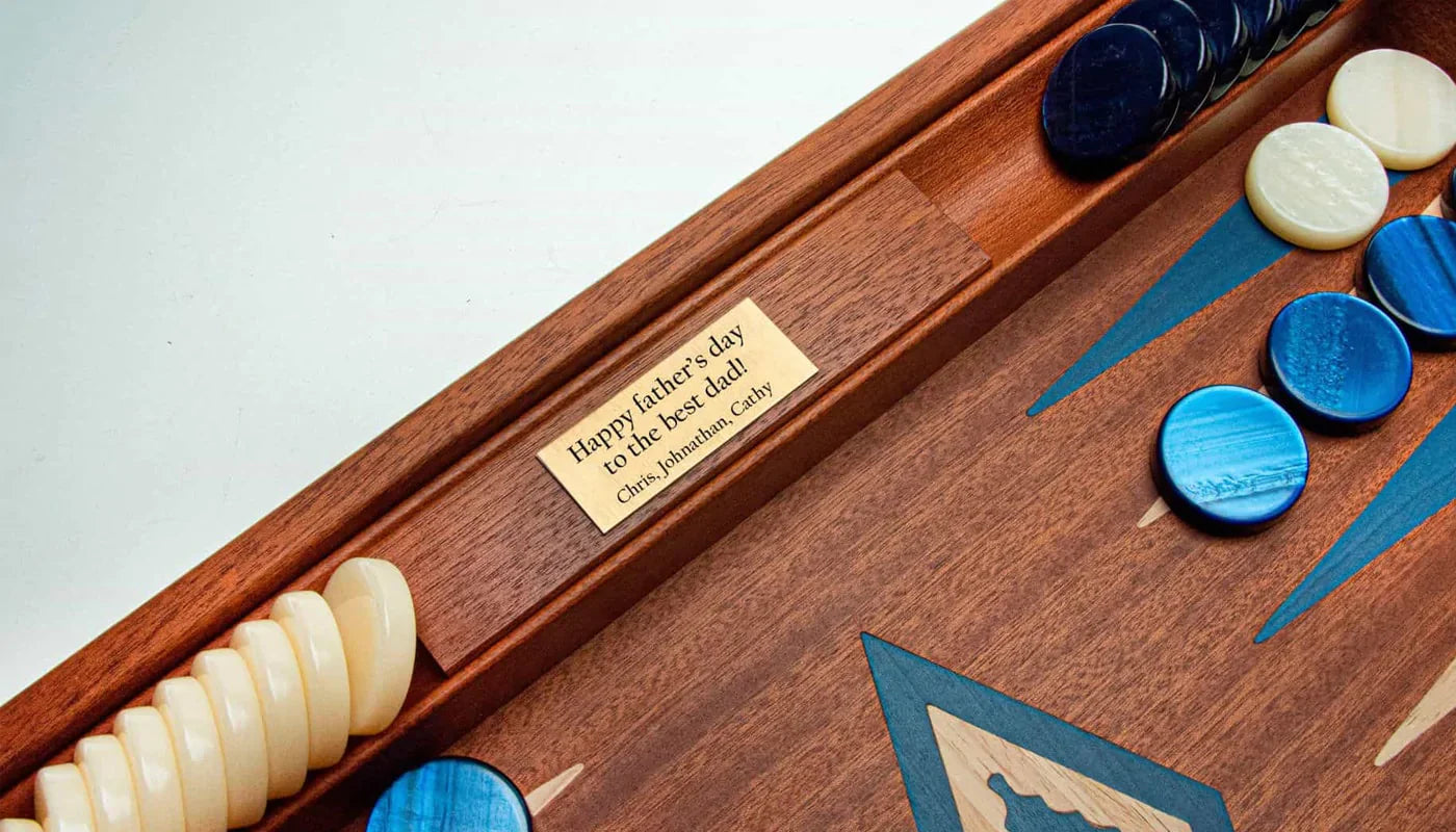 Custom Metal Label - Premium Metal Label from MANOPOULOS Chess & Backgammon - Just €15! Shop now at MANOPOULOS Chess & Backgammon