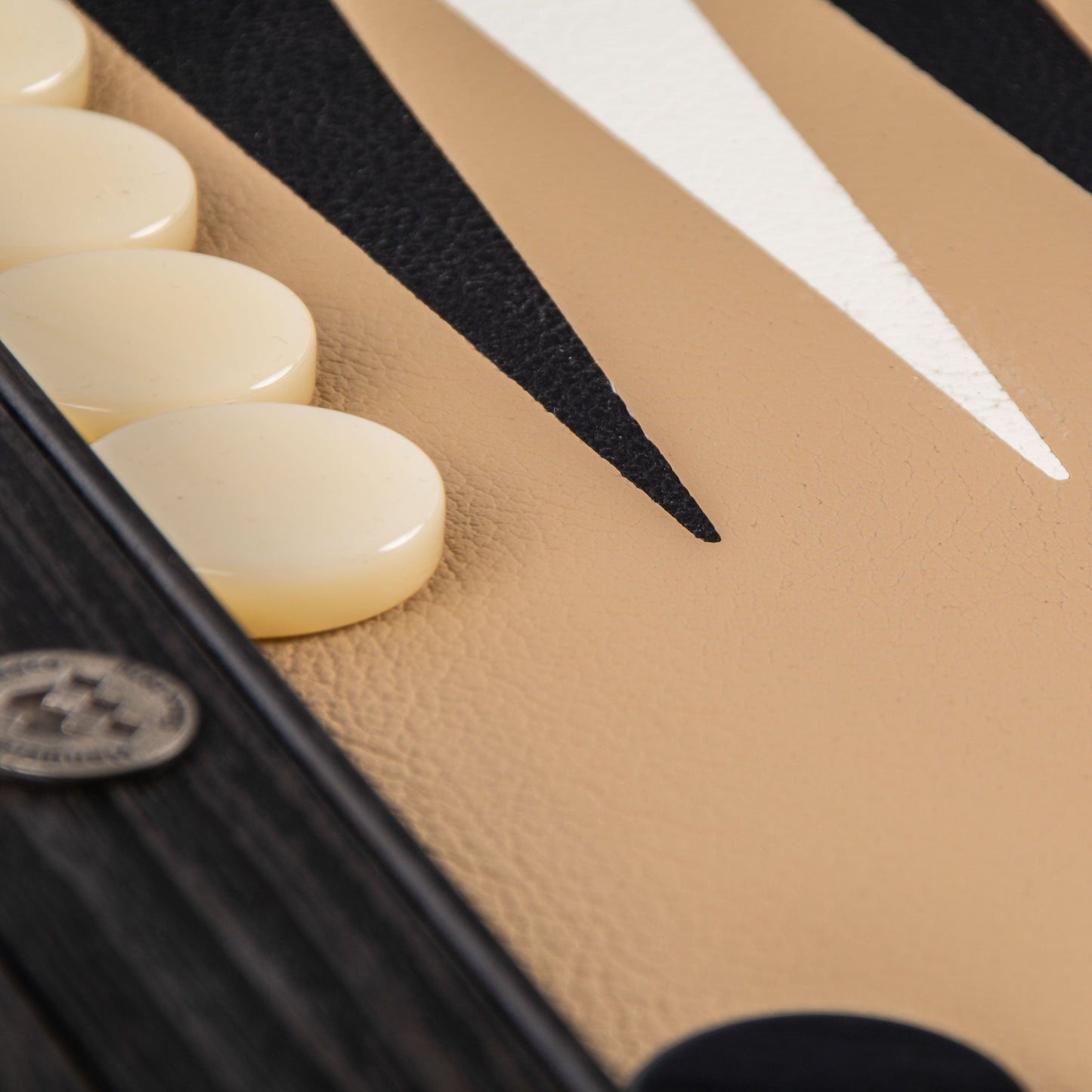Premium Leatherette Mocha Brown Backgammon Set - Premium Backgammon from MANOPOULOS Chess & Backgammon - Just €215! Shop now at MANOPOULOS Chess & Backgammon