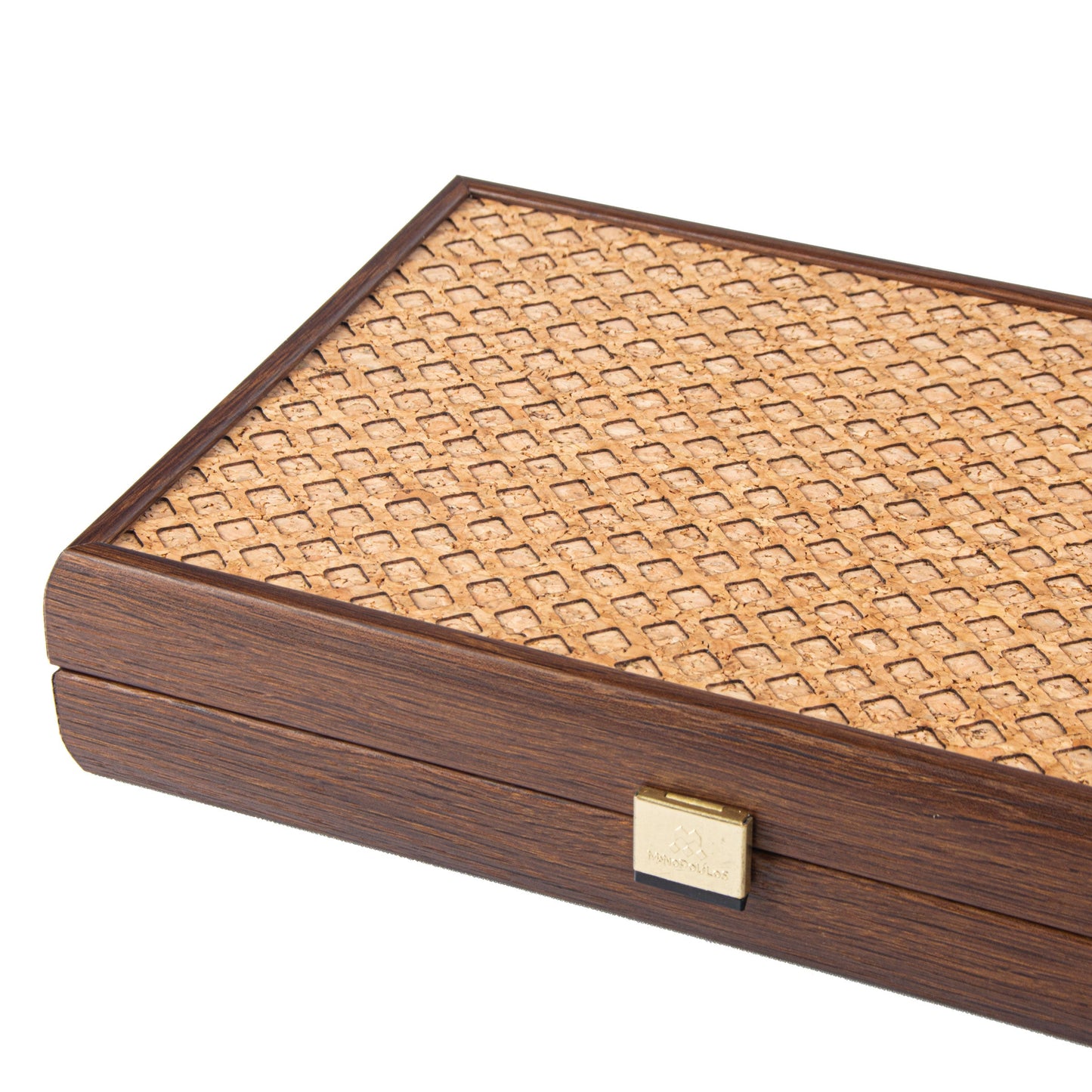 Premium Handcrafted Natural Cork Backgammon Set with Cube Design and Olive Wood Checkers - Premium Backgammon from MANOPOULOS Chess & Backgammon - Just €118.50! Shop now at MANOPOULOS Chess & Backgammon