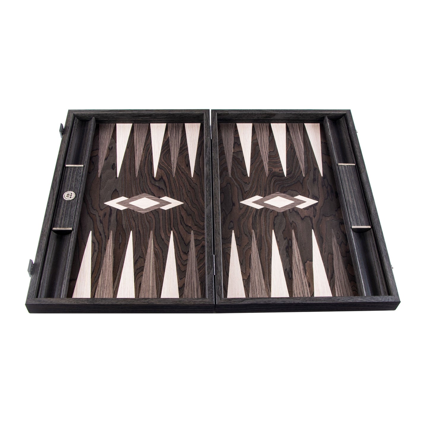 Premium Handcrafted Ebony Burl Backgammon Set - Premium Backgammon from MANOPOULOS Chess & Backgammon - Just €299! Shop now at MANOPOULOS Chess & Backgammon