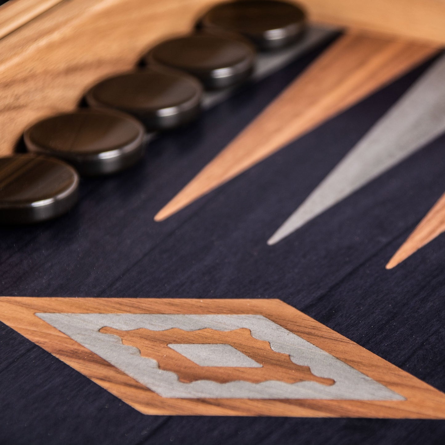 Premium Handcrafted American Walnut with Black Oak Backgammon Set - Premium Backgammon from MANOPOULOS Chess & Backgammon - Just €193! Shop now at MANOPOULOS Chess & Backgammon