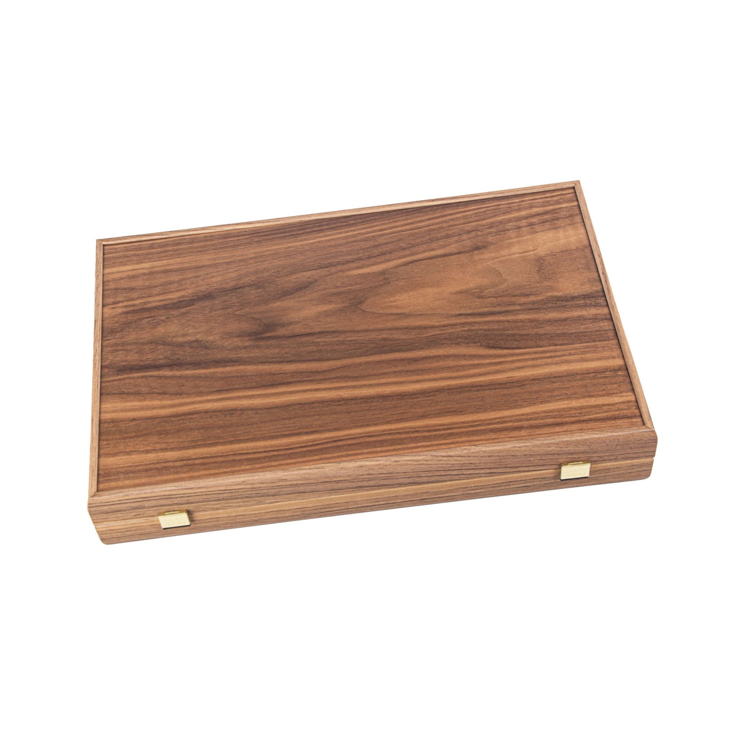 Handcrafted Oak & American Walnut Backgammon Set with Side Racks - Elegant Marquetry Design - Premium Backgammon from MANOPOULOS Chess & Backgammon - Just €156! Shop now at MANOPOULOS Chess & Backgammon