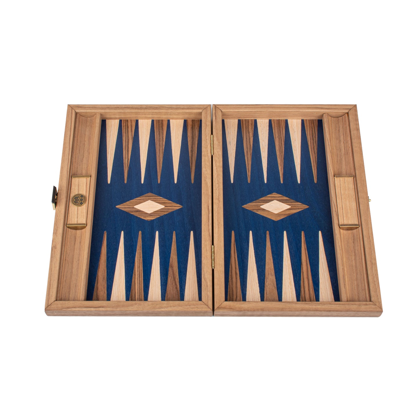 Premium Handcrafted Walnut with Blue Oak Backgammon Set