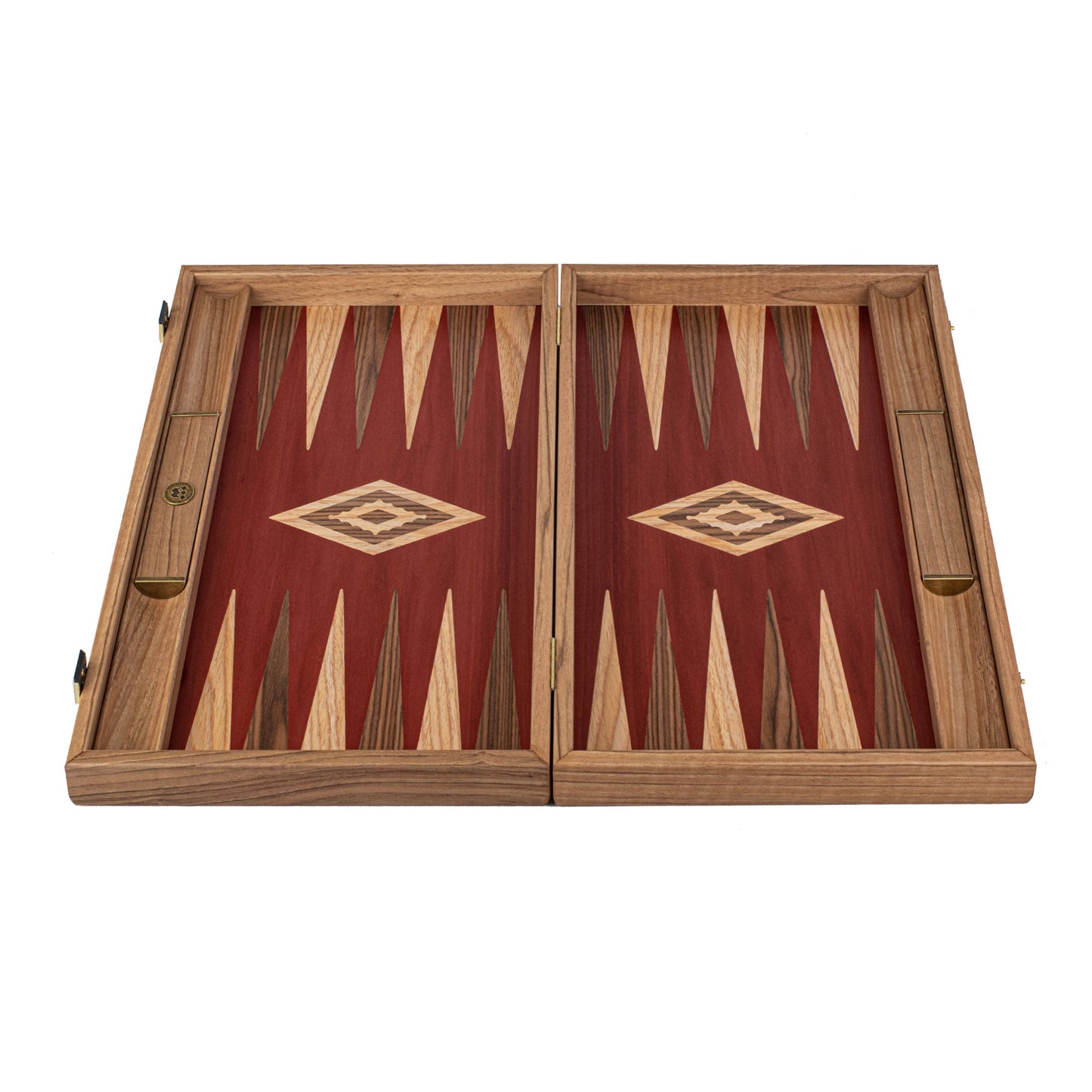Premium Handcrafted Walnut with Red Oak Backgammon Set - Premium Backgammon from MANOPOULOS Chess & Backgammon - Just €193! Shop now at MANOPOULOS Chess & Backgammon