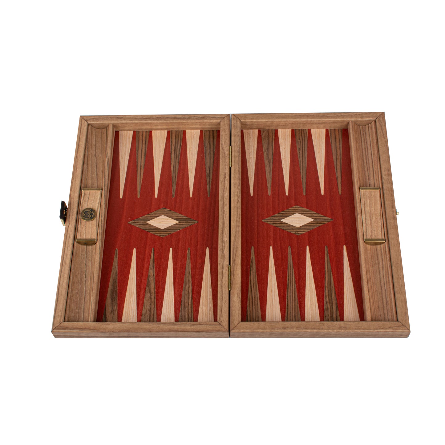 Premium Handcrafted Walnut with Red Oak Backgammon Set