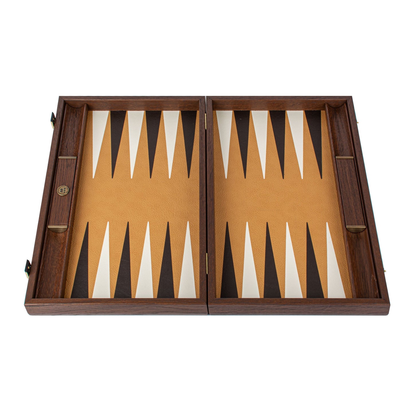 Premium Handcrafted Ostrich Tote in Brown Leather Backgammon Set - Premium Backgammon from MANOPOULOS Chess & Backgammon - Just €519! Shop now at MANOPOULOS Chess & Backgammon