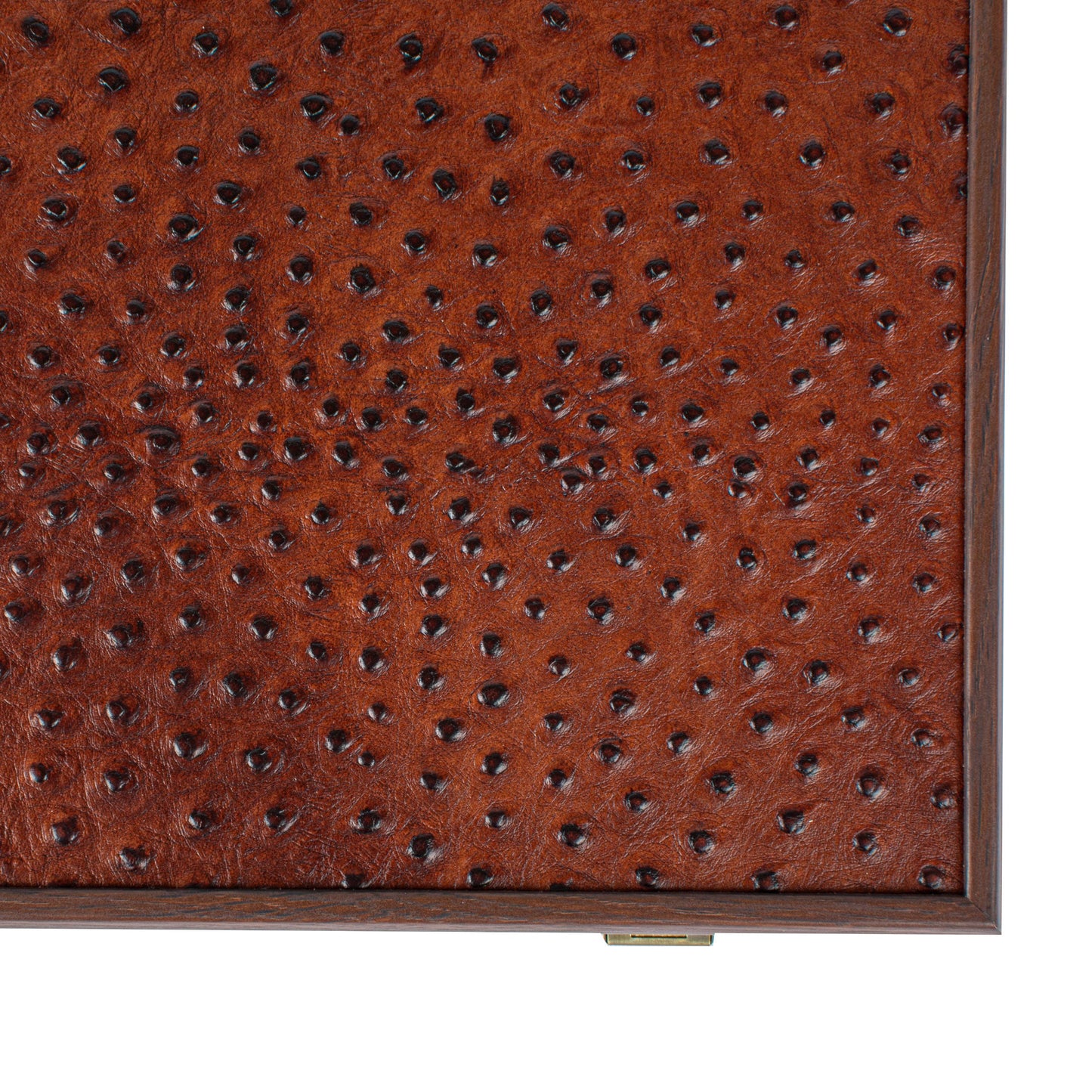 Premium Handcrafted Ostrich Tote in Brown Leather Backgammon Set - Premium Backgammon from MANOPOULOS Chess & Backgammon - Just €519! Shop now at MANOPOULOS Chess & Backgammon