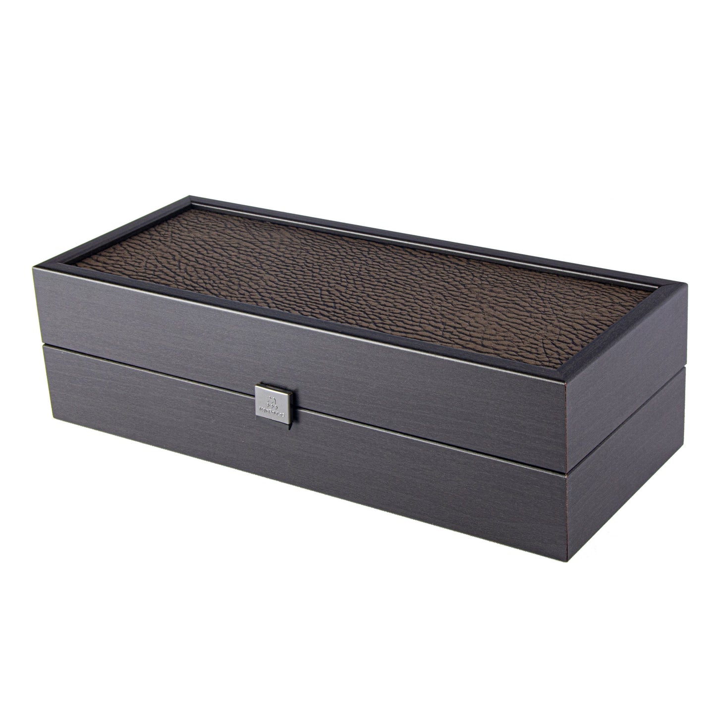 Luxury Black Wine Box with Leatherette Top - Premium Wine Storage - Premium Decorative Objects from MANOPOULOS Chess & Backgammon - Just €29! Shop now at MANOPOULOS Chess & Backgammon