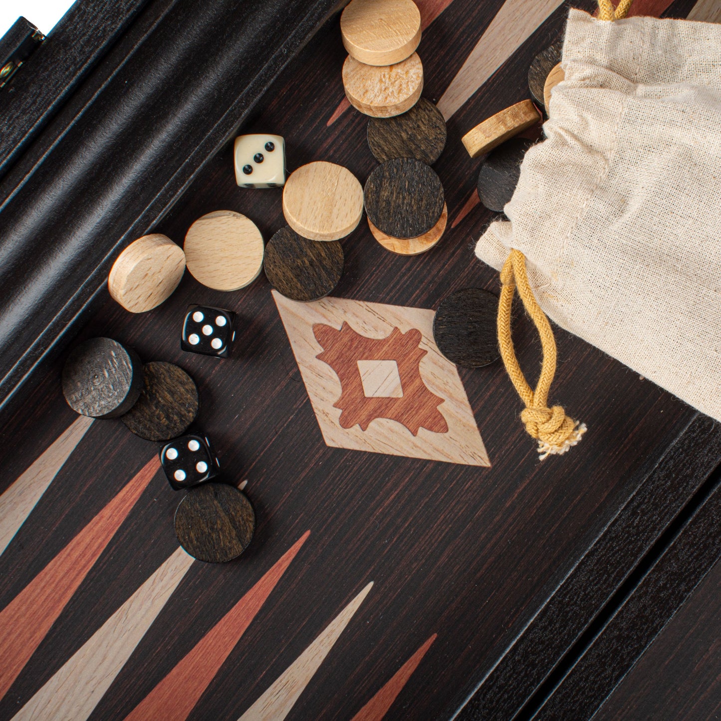 WENGE REPLICA WOOD Backgammon - Premium Backgammon from MANOPOULOS Chess & Backgammon - Just €56! Shop now at MANOPOULOS Chess & Backgammon