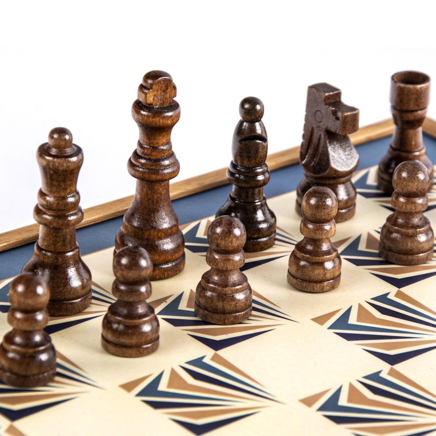 Navy Blue 4-in-1 Combo Game Set: Chess, Backgammon, Ludo & Snakes - Premium Combo Games from MANOPOULOS Chess & Backgammon - Just €71.50! Shop now at MANOPOULOS Chess & Backgammon