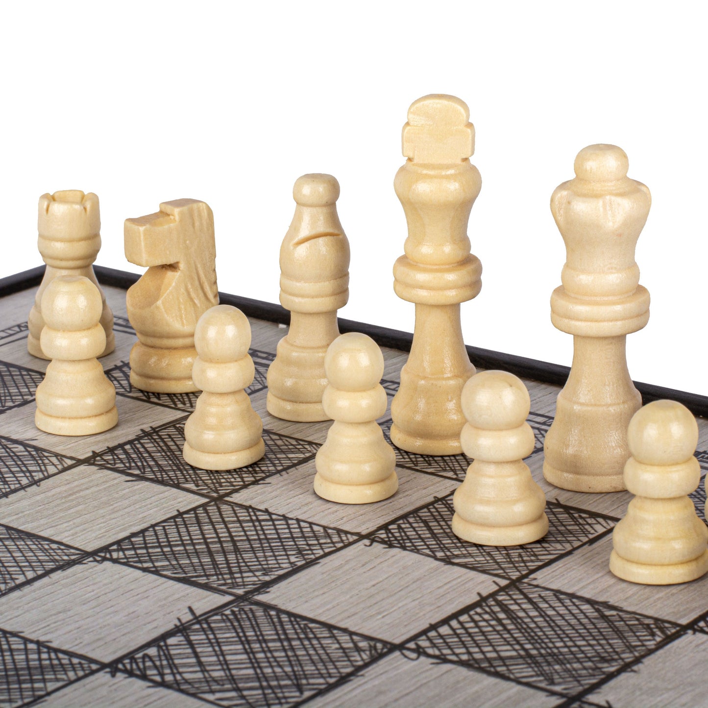 Freehand Drawing Sketch 4-in-1 Combo Game Set: Chess, Backgammon, Ludo & Snakes - Premium Combo Games from MANOPOULOS Chess & Backgammon - Just €71.50! Shop now at MANOPOULOS Chess & Backgammon