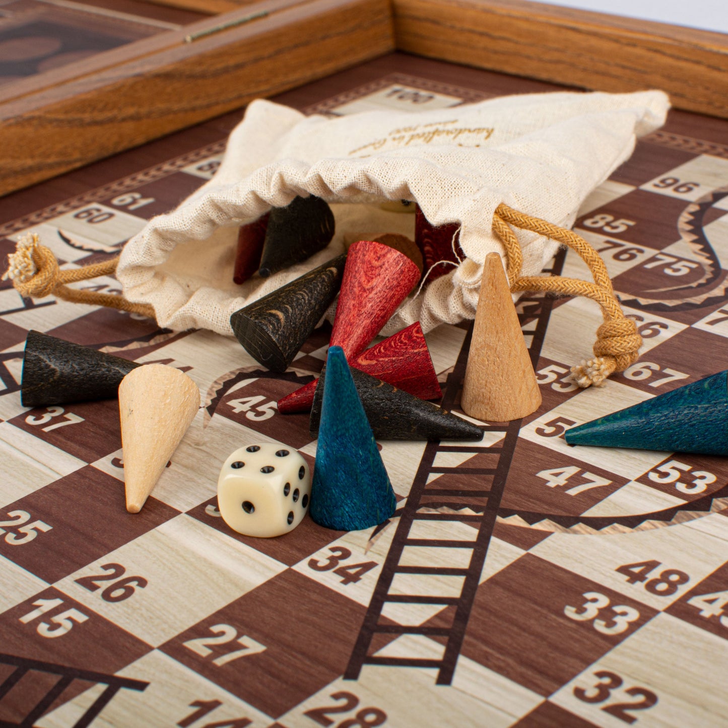 Classic Style 4-in-1 Combo Game Set: Chess, Backgammon, Ludo & Snakes - Premium Combo Games from MANOPOULOS Chess & Backgammon - Just €71.50! Shop now at MANOPOULOS Chess & Backgammon