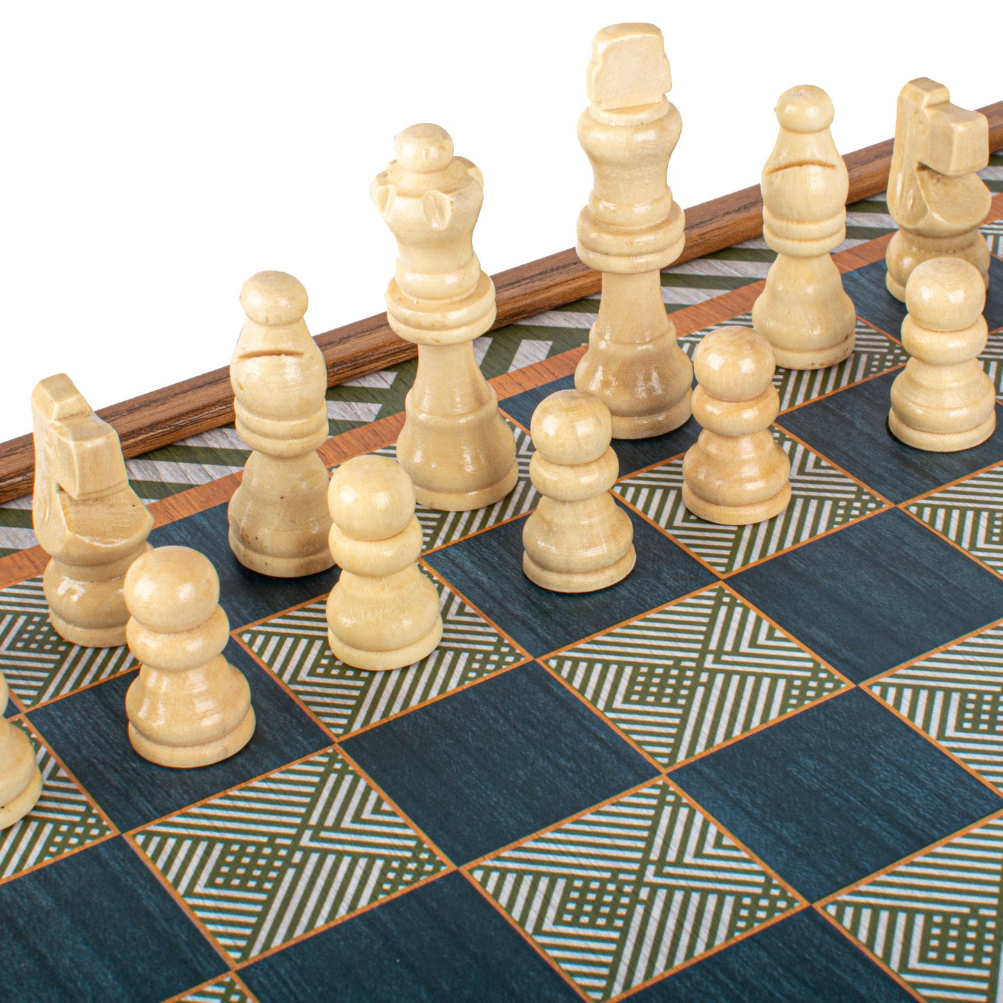 Retro Design 4-in-1 Combo Game Set: Chess, Backgammon, Ludo & Snakes - Premium Combo Games from MANOPOULOS Chess & Backgammon - Just €71.50! Shop now at MANOPOULOS Chess & Backgammon