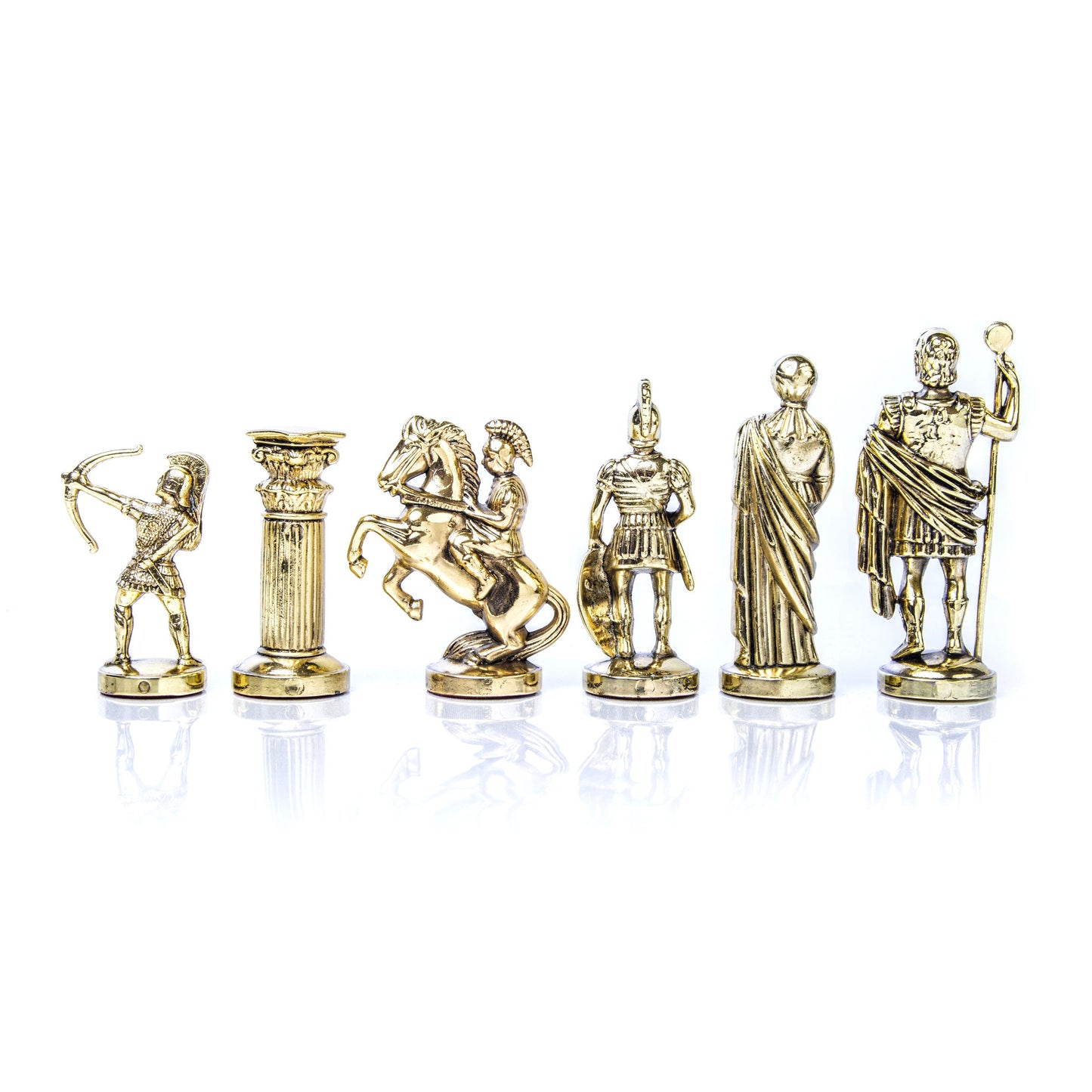 ARCHERS Chessmen (Large) - Gold/Silver - Premium Chess from MANOPOULOS Chess & Backgammon - Just €142! Shop now at MANOPOULOS Chess & Backgammon