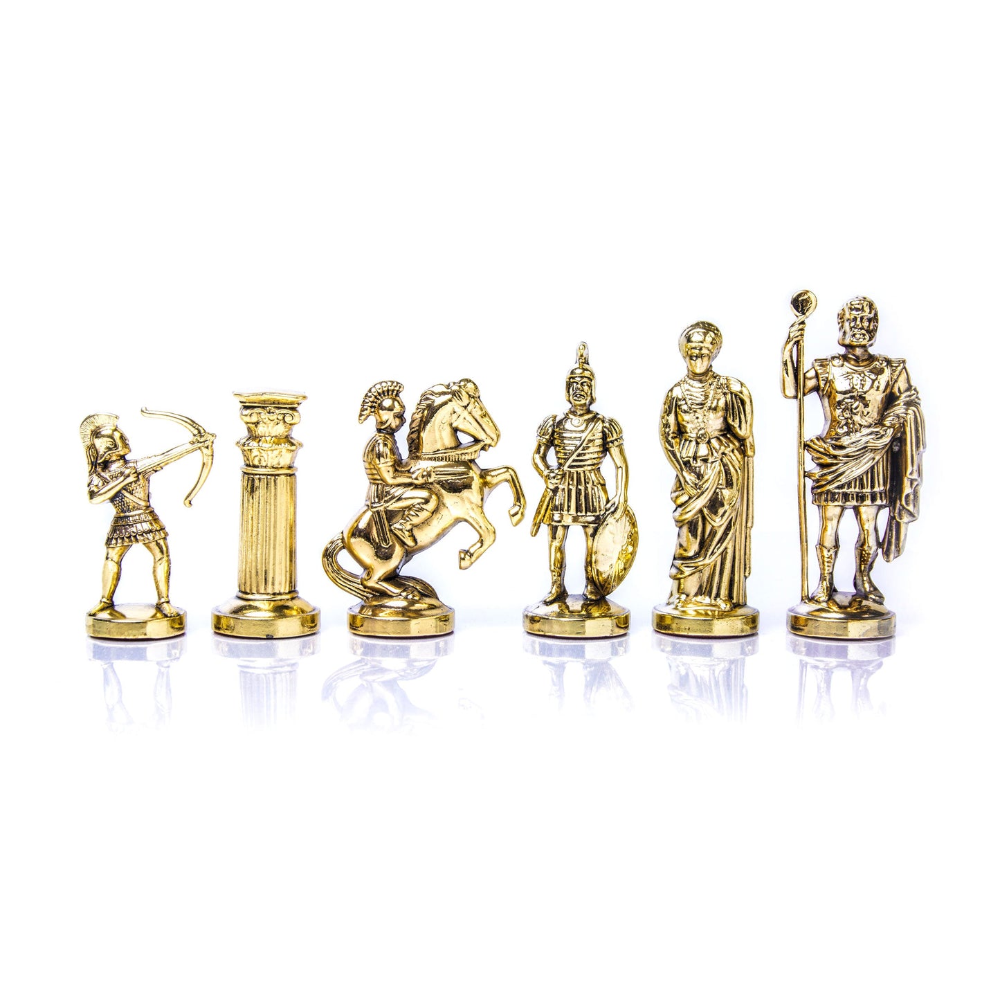 ARCHERS Chessmen (Large) - Gold/Silver - Premium Chess from MANOPOULOS Chess & Backgammon - Just €142! Shop now at MANOPOULOS Chess & Backgammon