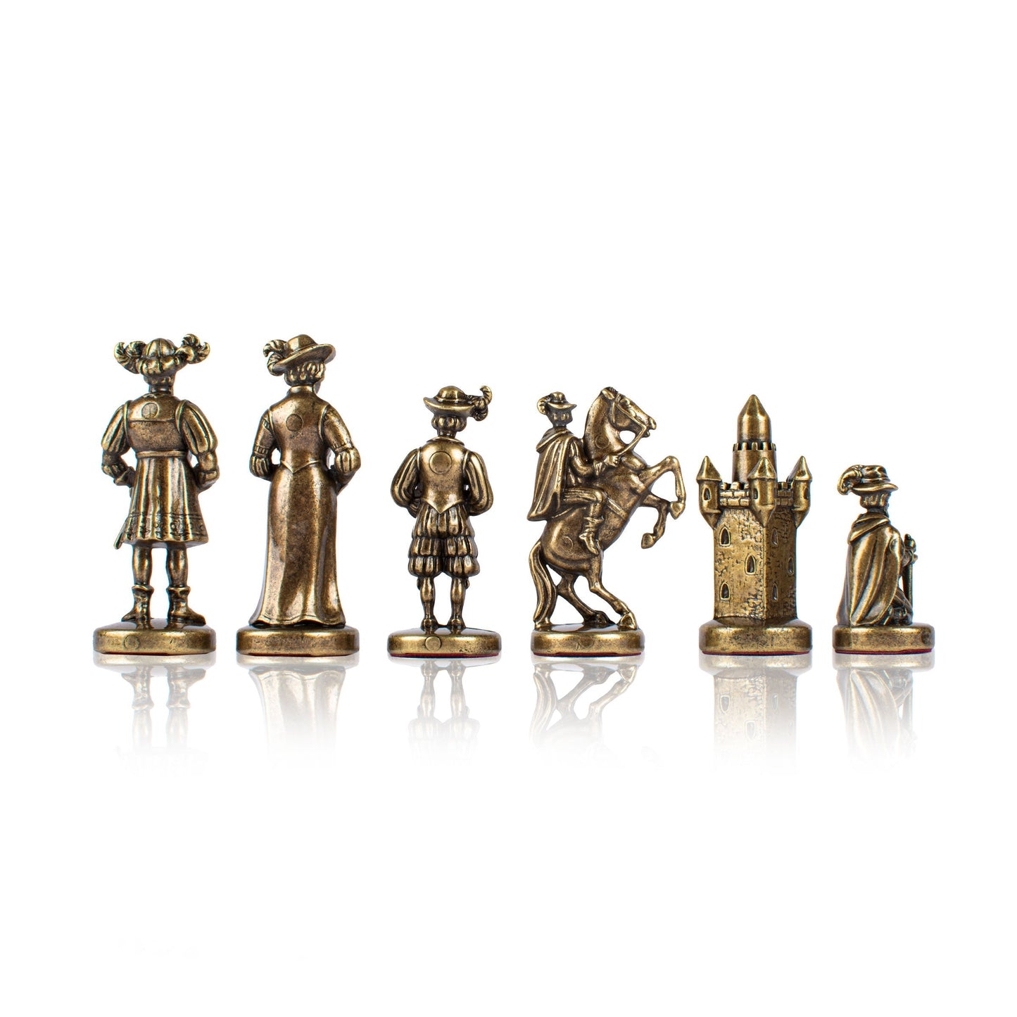 MEDIEVAL KNIGHTS Chessmen (Large) - Blue/Brown - Premium Chess from MANOPOULOS Chess & Backgammon - Just €142! Shop now at MANOPOULOS Chess & Backgammon
