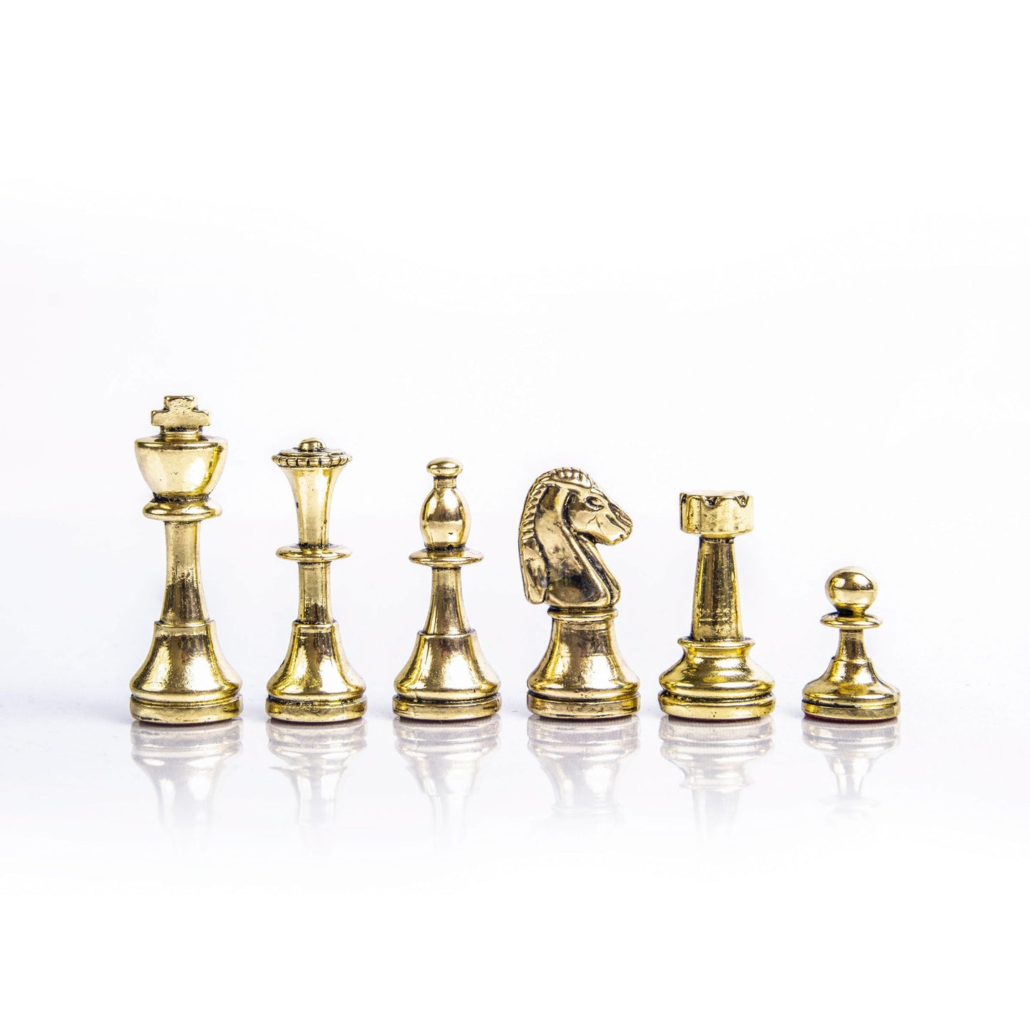 CLASSIC METAL STAUNTON Chessmen (Small) - Gold/Silver - Premium Chess from MANOPOULOS Chess & Backgammon - Just €69.50! Shop now at MANOPOULOS Chess & Backgammon