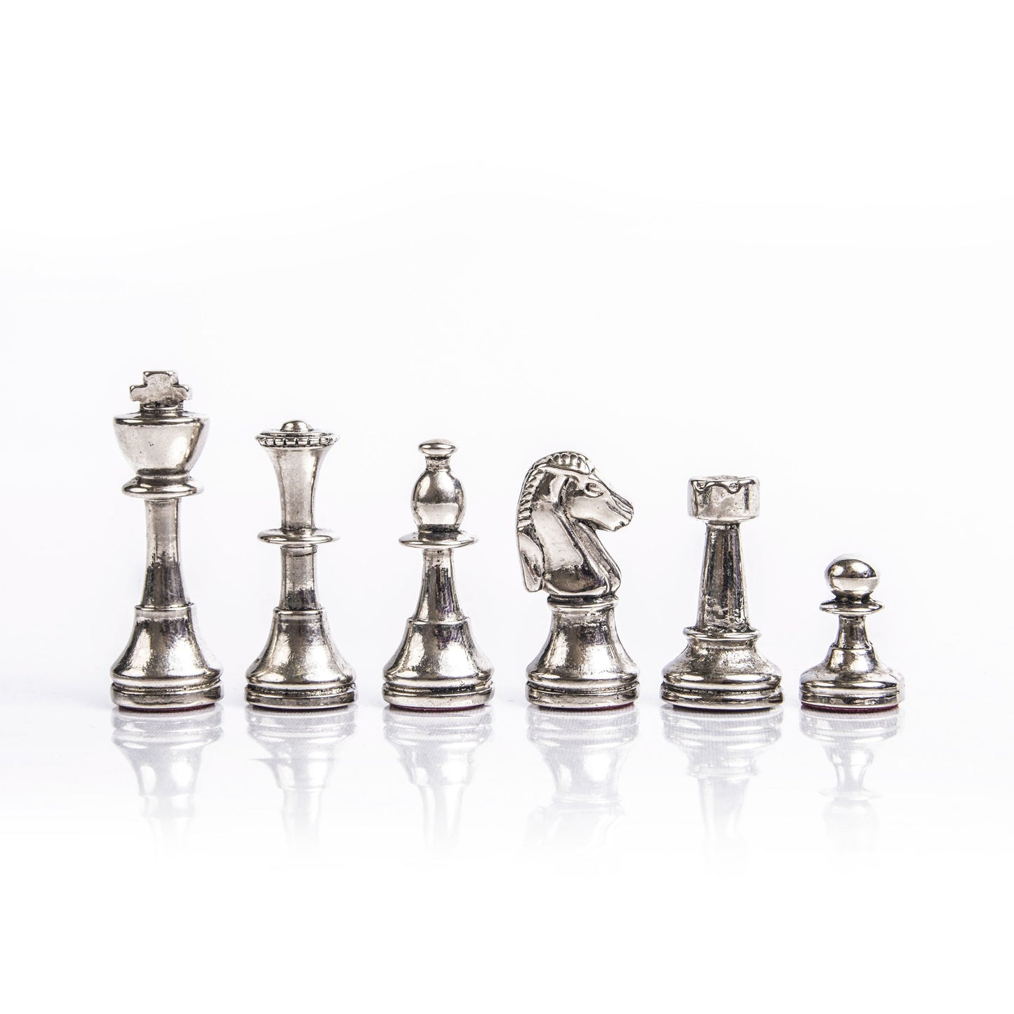 CLASSIC METAL STAUNTON Chessmen (Small) - Gold/Silver - Premium Chess from MANOPOULOS Chess & Backgammon - Just €69.50! Shop now at MANOPOULOS Chess & Backgammon