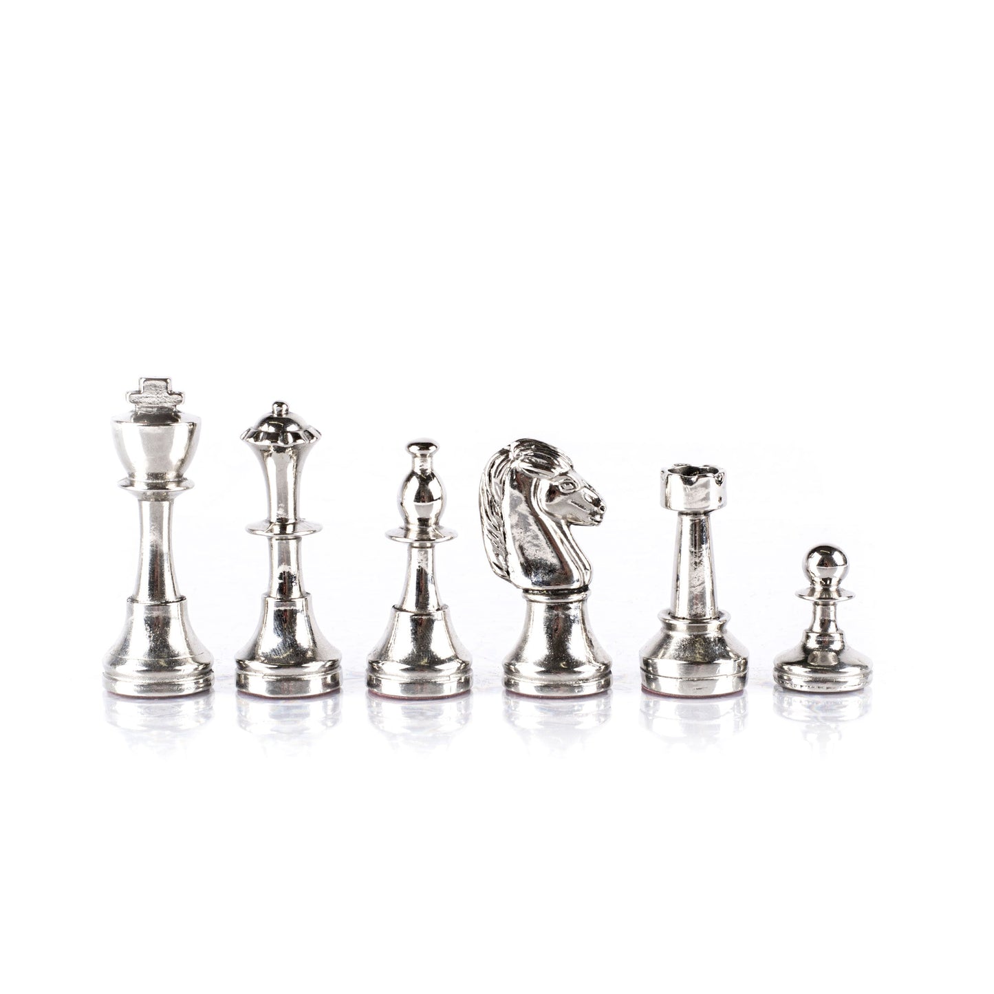 CLASSIC METAL STAUNTON Chessmen (Medium) - Gold/Silver - Premium Chess from MANOPOULOS Chess & Backgammon - Just €102! Shop now at MANOPOULOS Chess & Backgammon