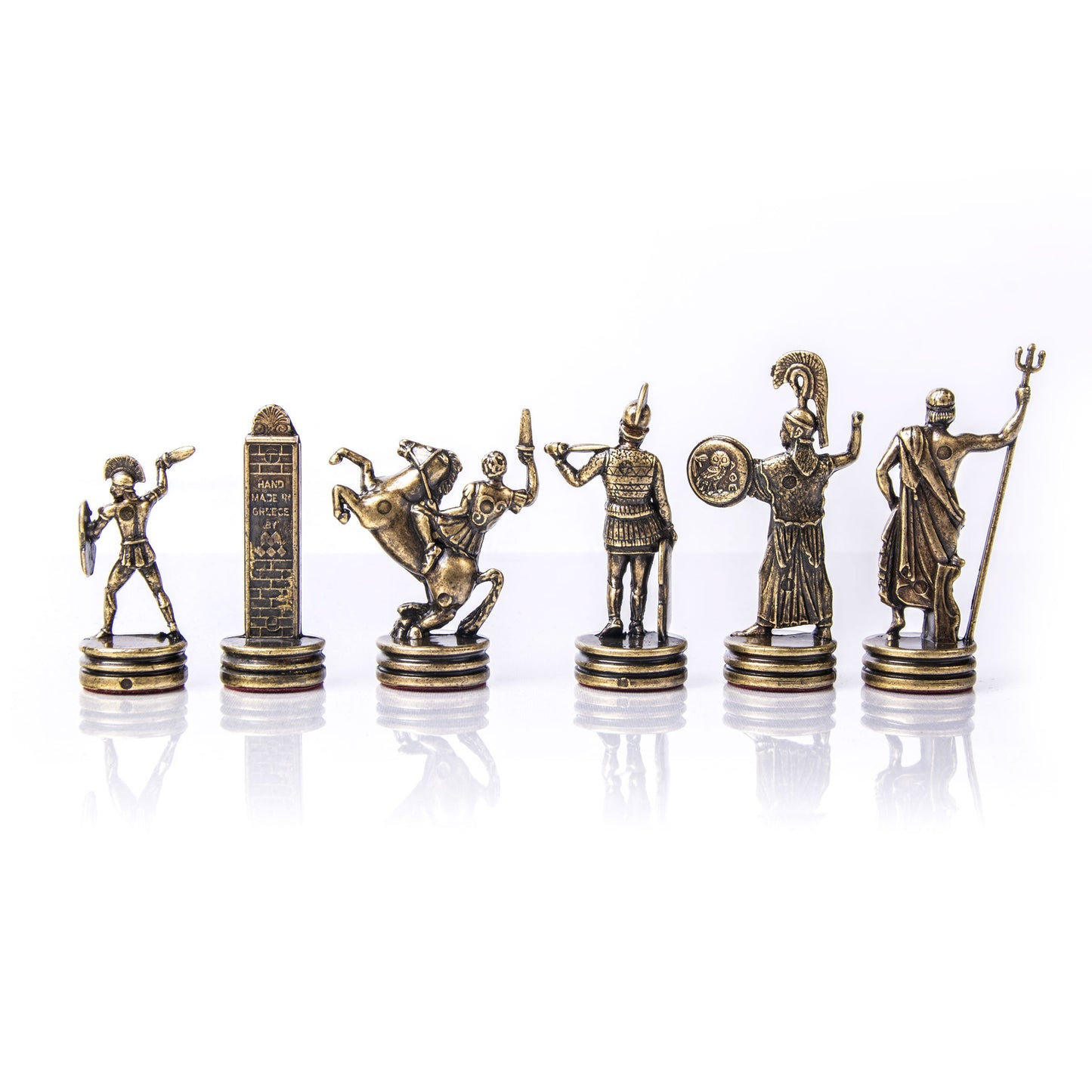GREEK MYTHOLOGY Chessmen (Medium) - Gold/Brown - Premium Chess from MANOPOULOS Chess & Backgammon - Just €102! Shop now at MANOPOULOS Chess & Backgammon