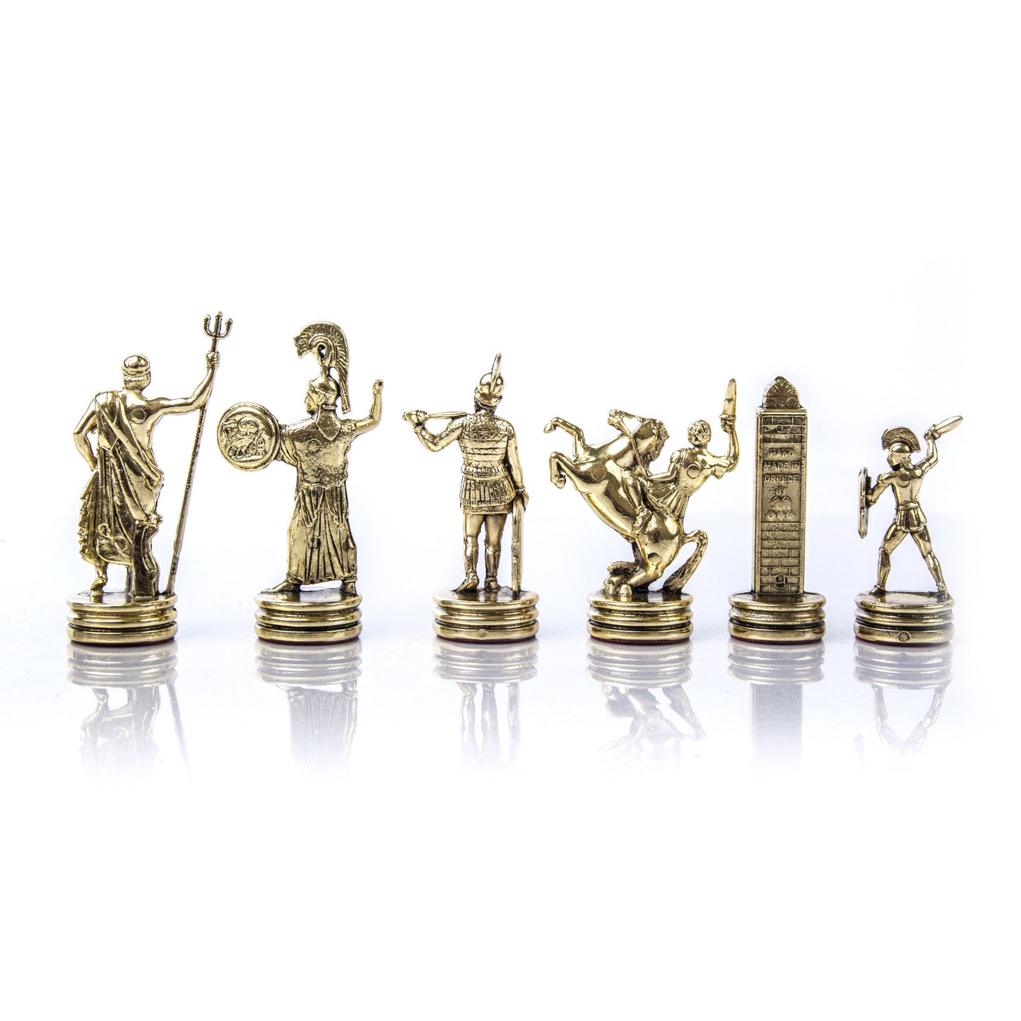 GREEK MYTHOLOGY Chessmen (Medium) - Gold/Brown - Premium Chess from MANOPOULOS Chess & Backgammon - Just €102! Shop now at MANOPOULOS Chess & Backgammon