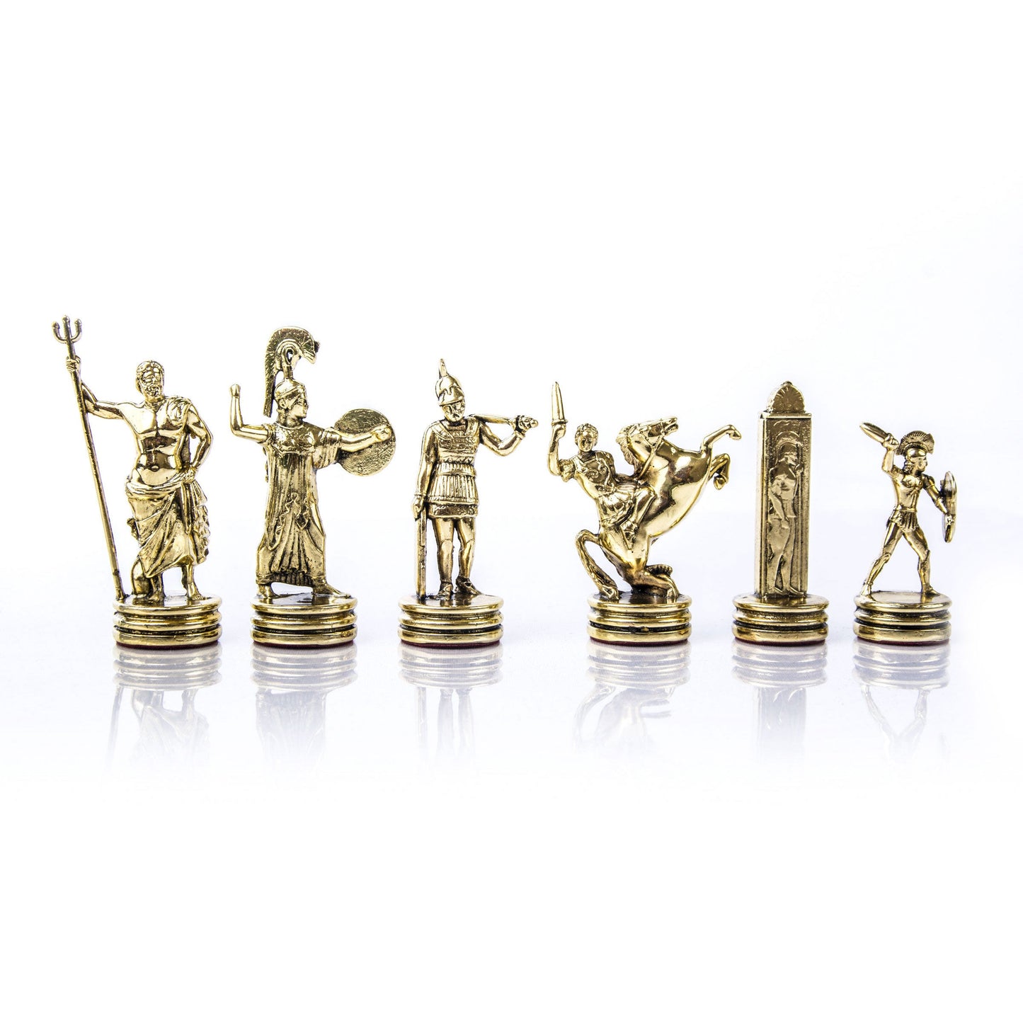 GREEK MYTHOLOGY Chessmen (Medium) - Gold/Brown - Premium Chess from MANOPOULOS Chess & Backgammon - Just €102! Shop now at MANOPOULOS Chess & Backgammon