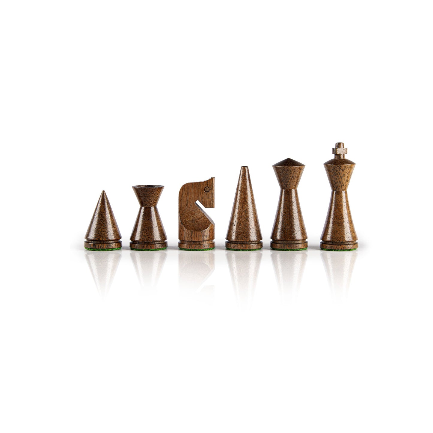 Modern Style Wooden Chessmen in Natural Brown & Ivory - 7.6cm King - Premium Chess from MANOPOULOS Chess & Backgammon - Just €62! Shop now at MANOPOULOS Chess & Backgammon