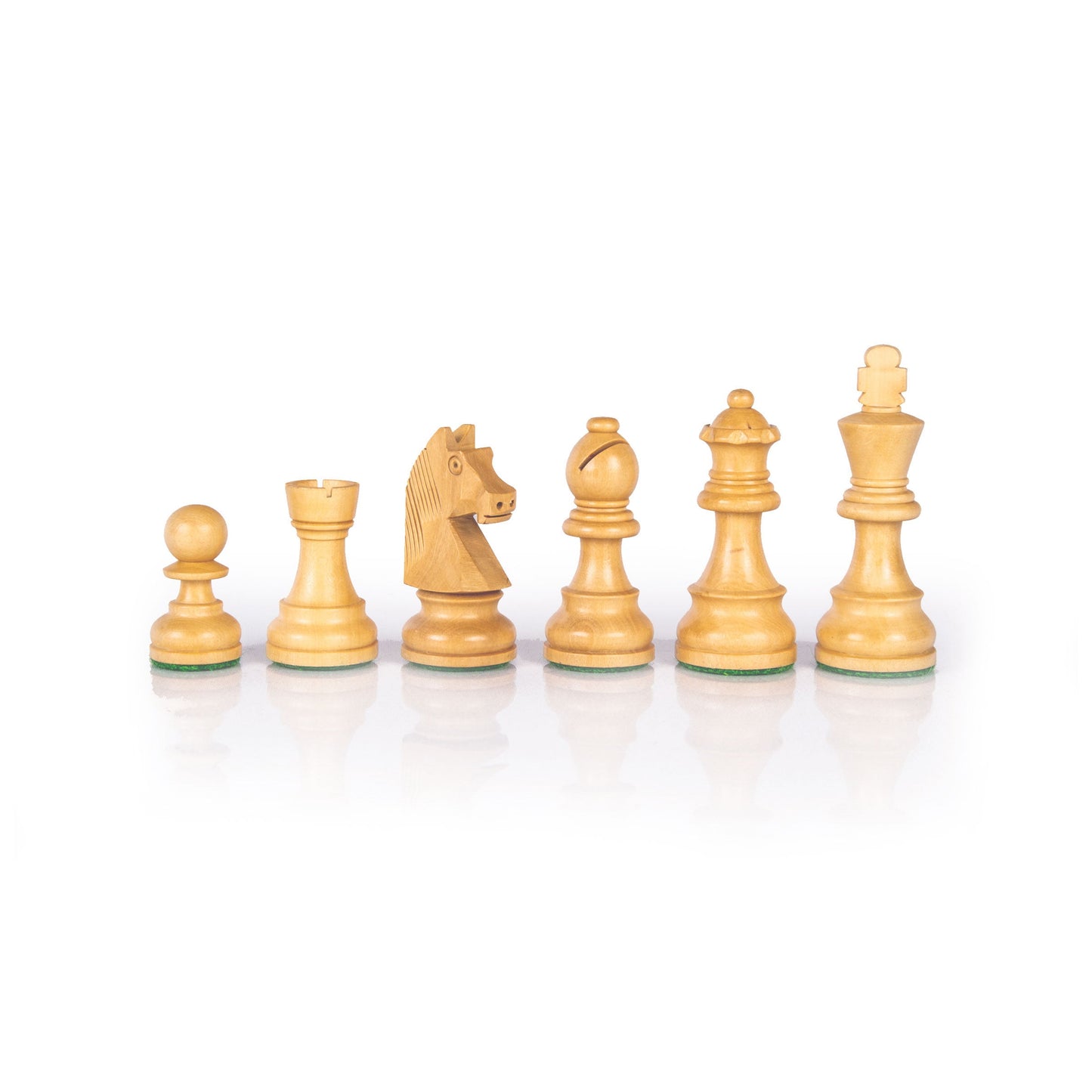 Staunton Wooden Weighted Chessmen - 8.5cm King - Premium Chess from MANOPOULOS Chess & Backgammon - Just €77! Shop now at MANOPOULOS Chess & Backgammon