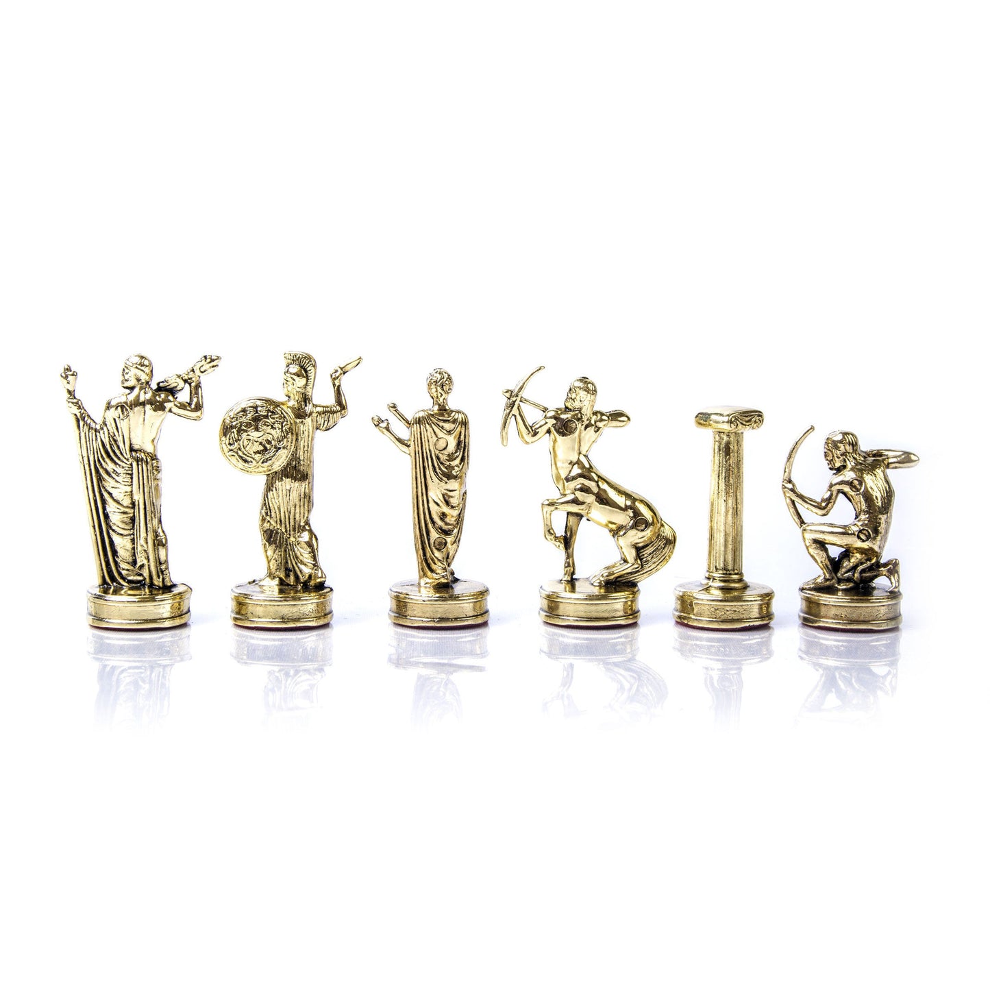 Handcrafted Metallic Chessmen set - Labours of Hercules (Medium) - Premium Chess from MANOPOULOS Chess & Backgammon - Just €102! Shop now at MANOPOULOS Chess & Backgammon
