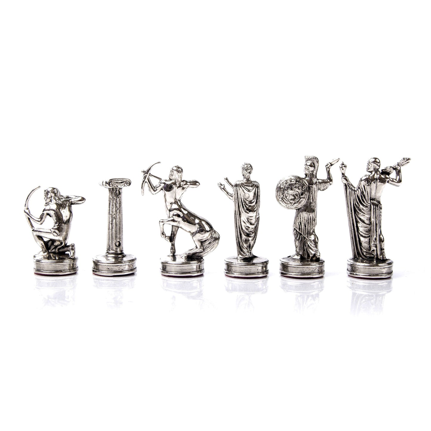 Handcrafted Metallic Chessmen set - Labours of Hercules (Medium) - Premium Chess from MANOPOULOS Chess & Backgammon - Just €102! Shop now at MANOPOULOS Chess & Backgammon