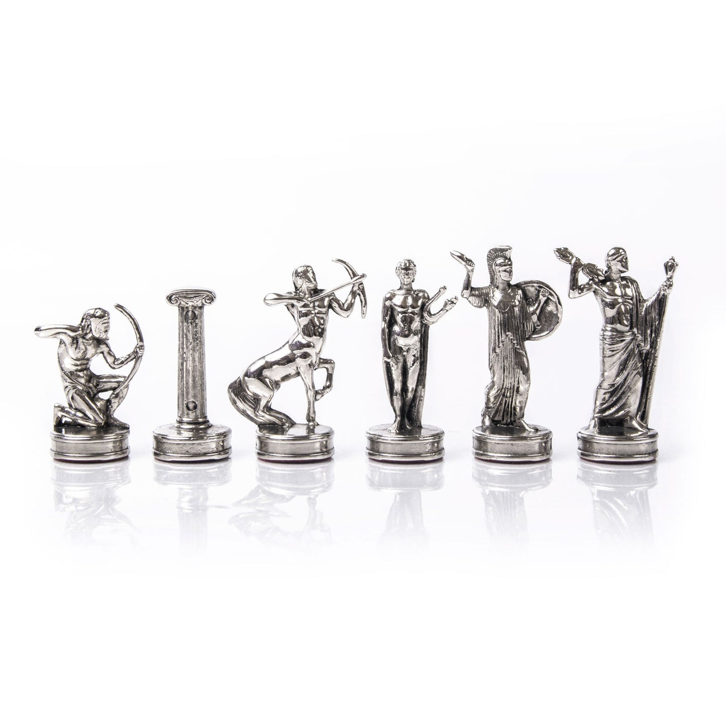Handcrafted Metallic Chessmen set - Labours of Hercules (Medium) - Premium Chess from MANOPOULOS Chess & Backgammon - Just €102! Shop now at MANOPOULOS Chess & Backgammon