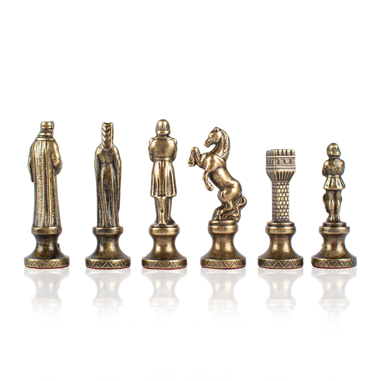 RENAISSANCE Chessmen (Medium) - Blue/Brown - Premium Chess from MANOPOULOS Chess & Backgammon - Just €109! Shop now at MANOPOULOS Chess & Backgammon
