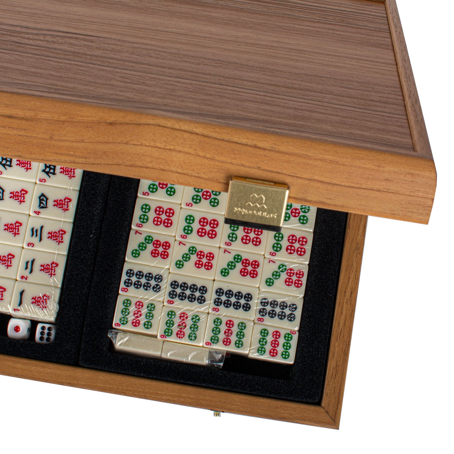 Premium Mahjong Tiles set in Walnut Wooden Case - Premium Dominoes from MANOPOULOS Chess & Backgammon - Just €99! Shop now at MANOPOULOS Chess & Backgammon