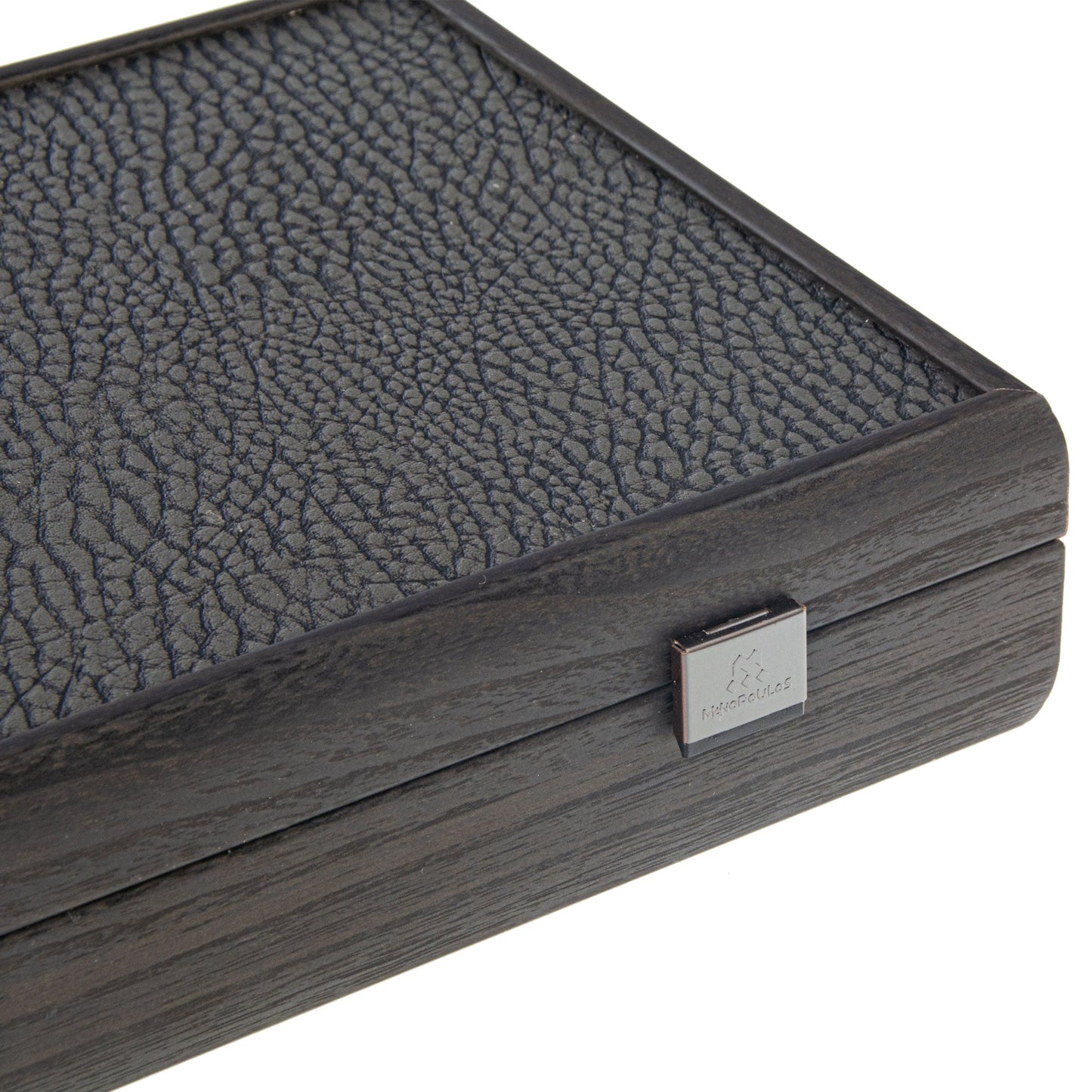 Luxury Poker Set in Black Wooden Case with Black Leatherette Top - Premium Poker Set from MANOPOULOS Chess & Backgammon - Just €190! Shop now at MANOPOULOS Chess & Backgammon
