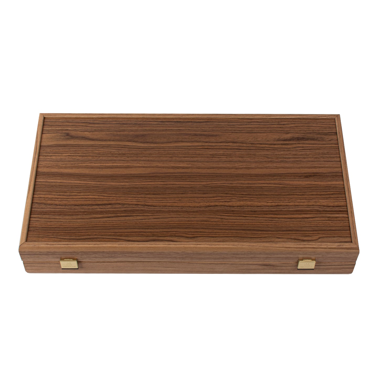Handcrafted Oak/Blue & American Walnut Backgammon Set - Elegant Marquetry Design