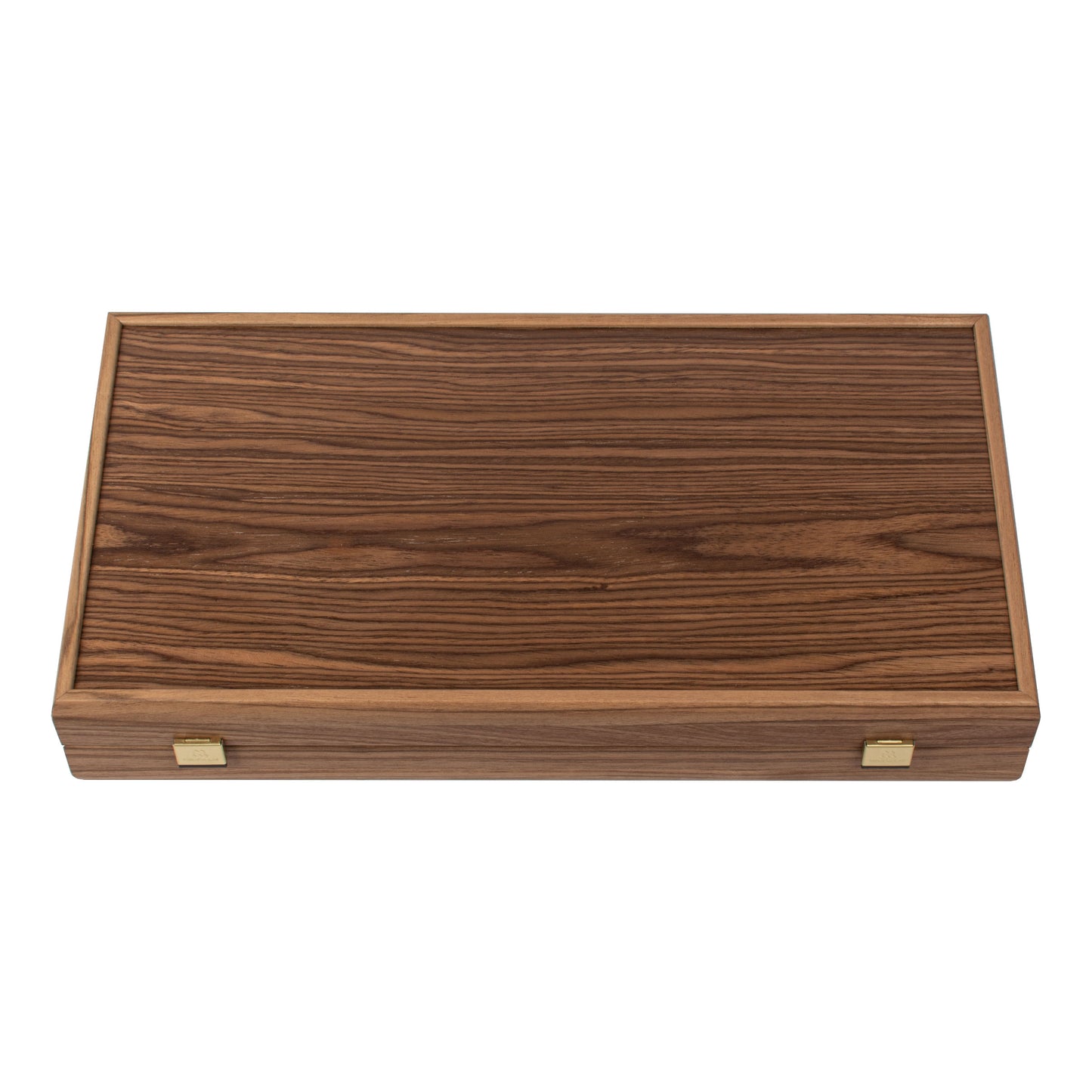 Handcrafted Oak & American Walnut Backgammon Set - Elegant Marquetry Design