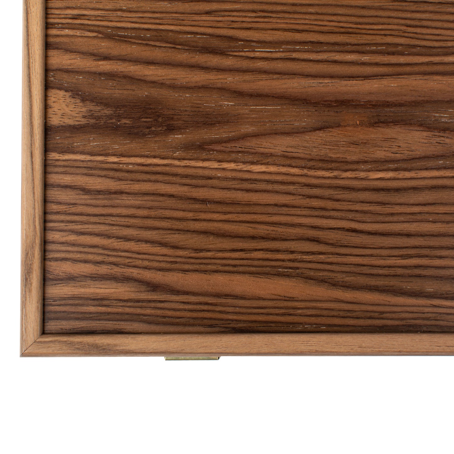 Handcrafted Oak & American Walnut Backgammon Set - Elegant Marquetry Design