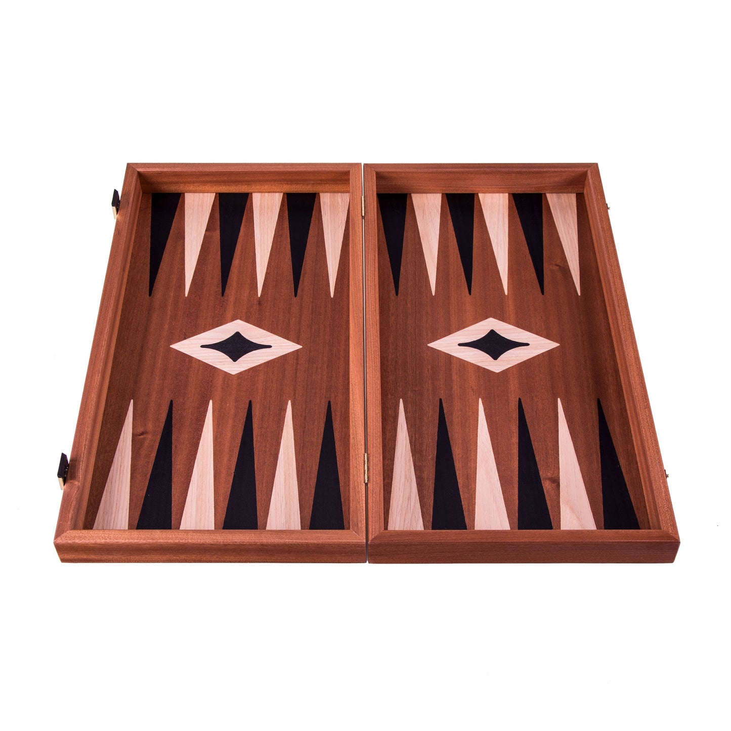 MAHOGANY Backgammon in black color - Premium Backgammon from MANOPOULOS Chess & Backgammon - Just €65! Shop now at MANOPOULOS Chess & Backgammon