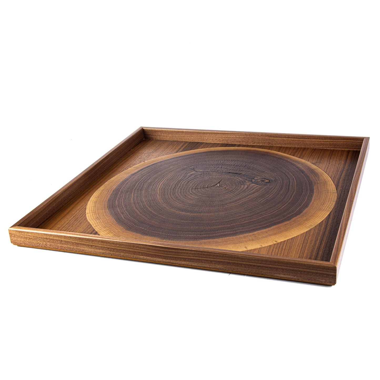 Handcrafted Wooden Tray with Natural Walnut Trunk - Luxury Game Room Decor - Premium Decorative Objects from MANOPOULOS Chess & Backgammon - Just €195.80! Shop now at MANOPOULOS Chess & Backgammon