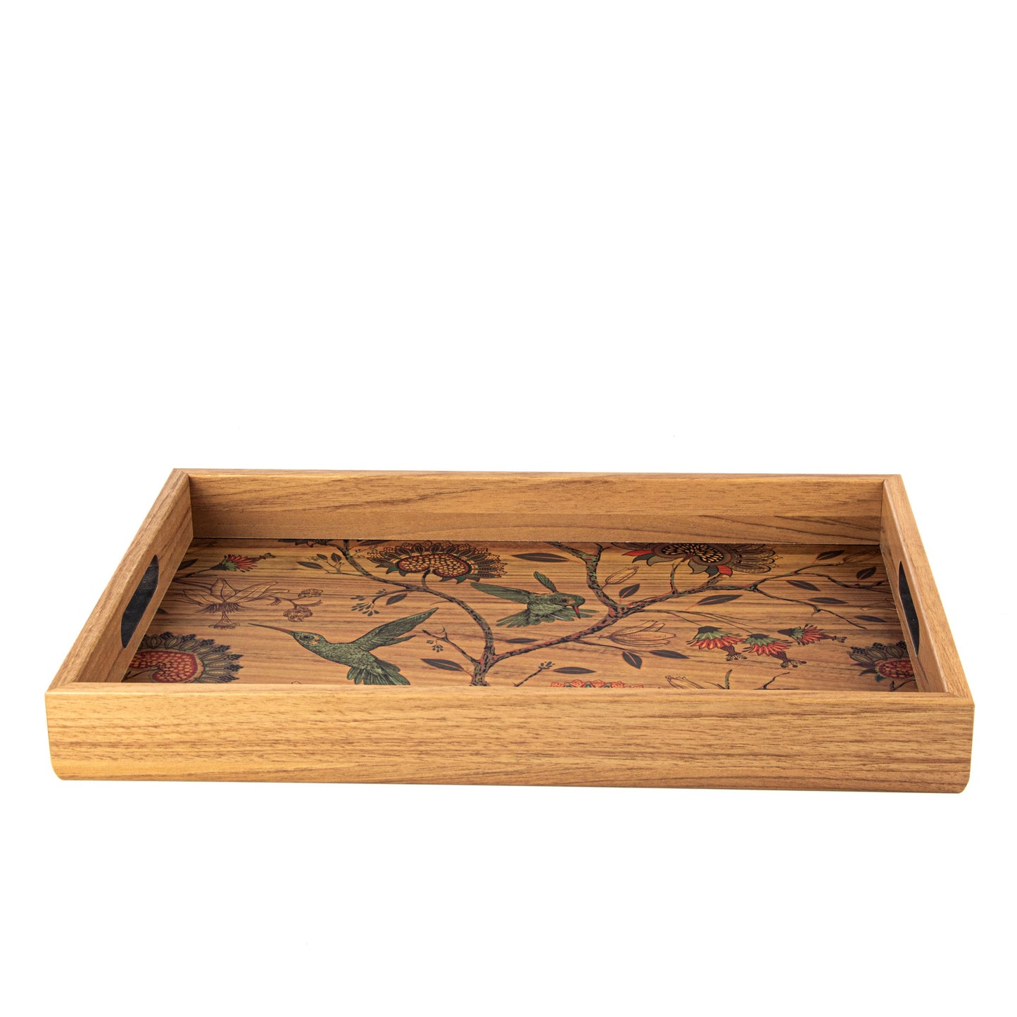 Handcrafted Wooden Tray with Birds Design - Elegant Artistic Home Decor - Premium Decorative Objects from MANOPOULOS Chess & Backgammon - Just €25! Shop now at MANOPOULOS Chess & Backgammon