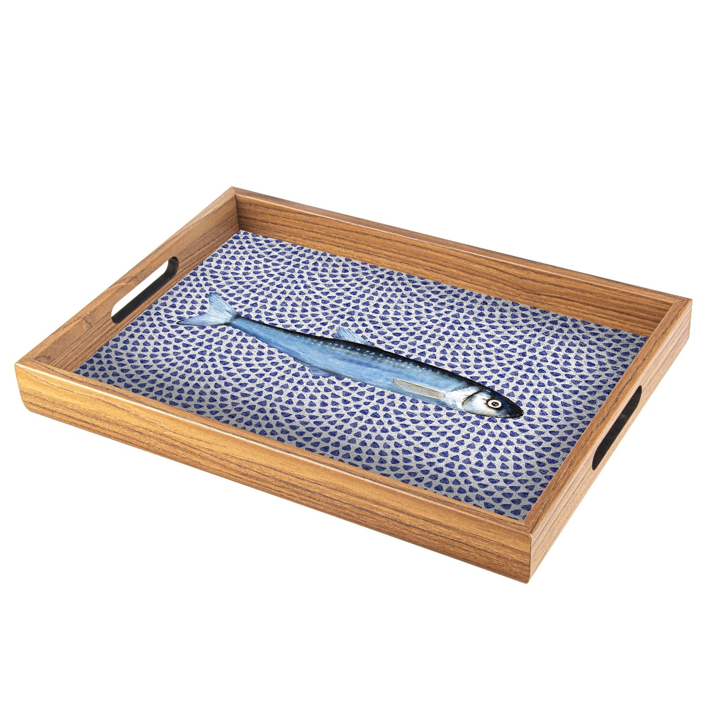 Handcrafted Wooden Tray with Fish Design - Artistic Home Décor - Premium Decorative Objects from MANOPOULOS Chess & Backgammon - Just €25! Shop now at MANOPOULOS Chess & Backgammon
