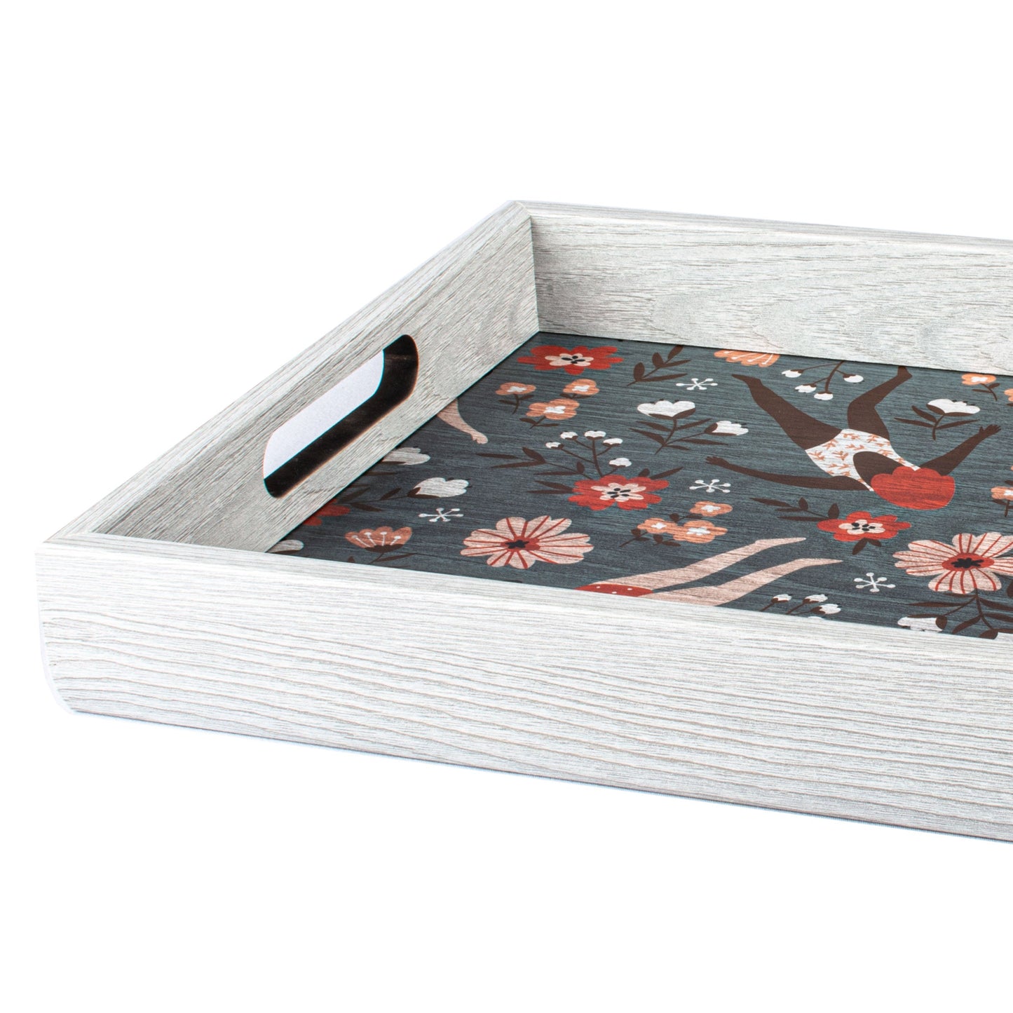 Stylish Wooden Tray with Female Swimmers Printed Design - Luxury Game Room Decor - Premium Decorative Objects from MANOPOULOS Chess & Backgammon - Just €25! Shop now at MANOPOULOS Chess & Backgammon