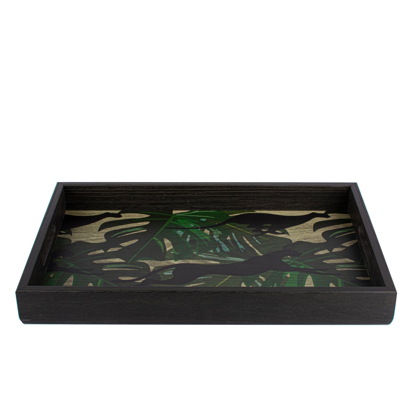 Artistic Wooden Tray with Panther Printed Design - Luxury Game Room Decor - Premium Decorative Objects from MANOPOULOS Chess & Backgammon - Just €25! Shop now at MANOPOULOS Chess & Backgammon