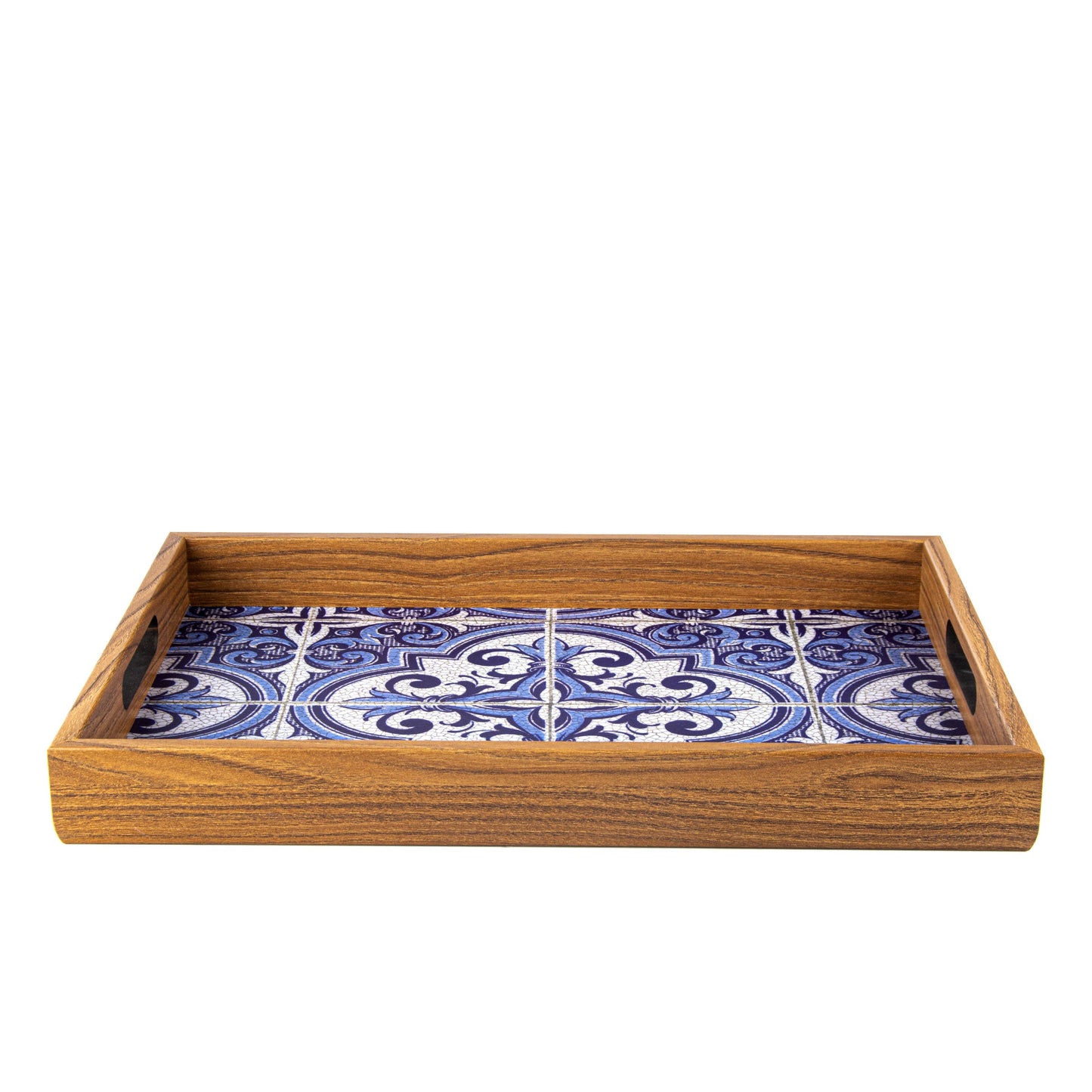Handcrafted Wooden Tray with Spring Nature Design - Artistic Home Décor - Premium Decorative Objects from MANOPOULOS Chess & Backgammon - Just €25! Shop now at MANOPOULOS Chess & Backgammon