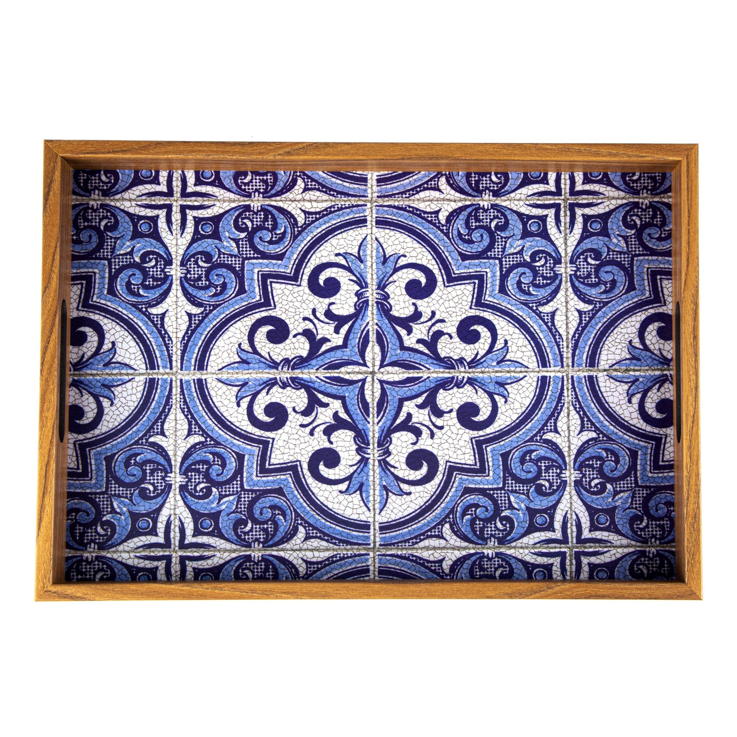 Handcrafted Wooden Tray with Spring Nature Design - Artistic Home Décor - Premium Decorative Objects from MANOPOULOS Chess & Backgammon - Just €25! Shop now at MANOPOULOS Chess & Backgammon