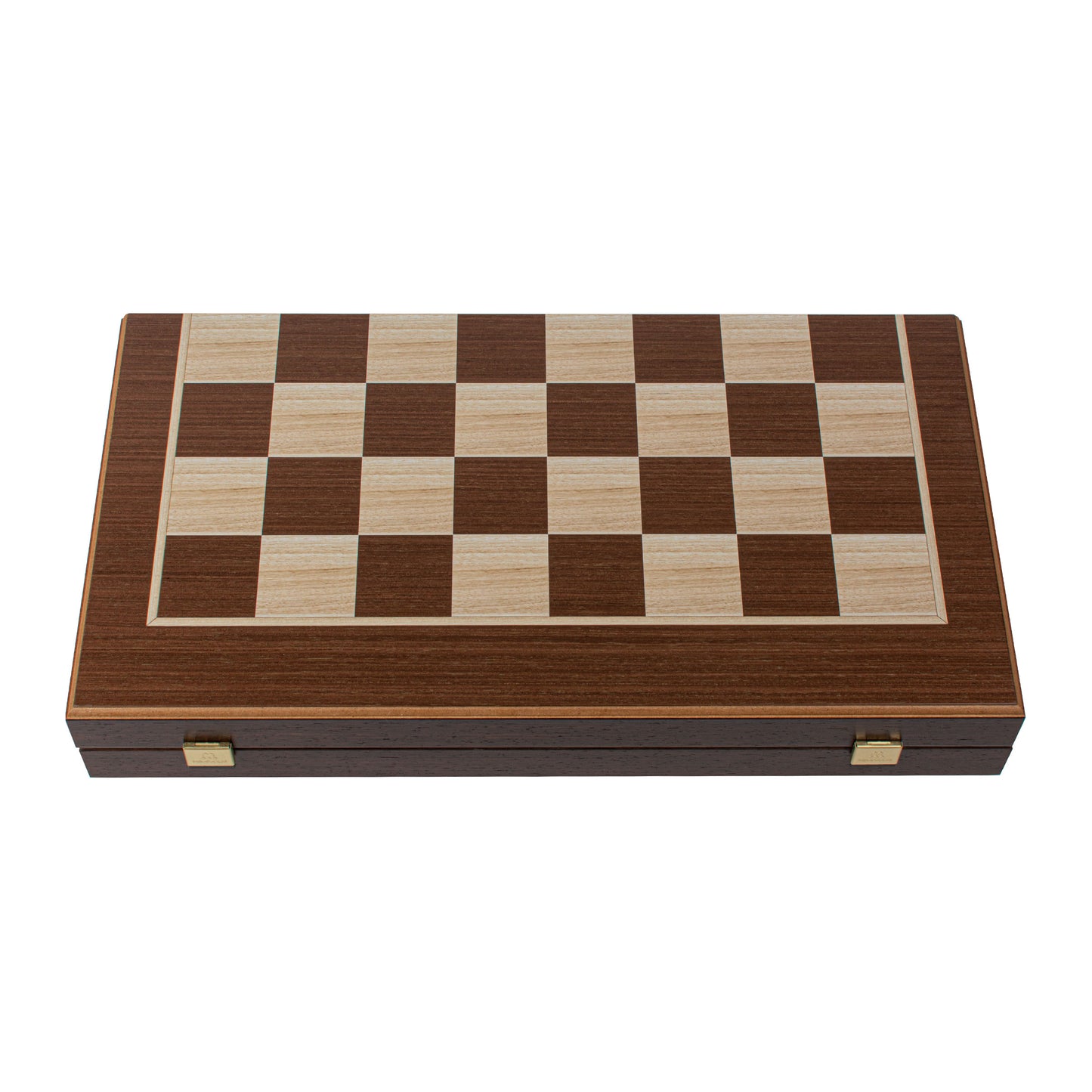 Handcrafted Wenge 3-in-1 Chess, Backgammon, and Checkers Set - Elegant Marquetry Design
