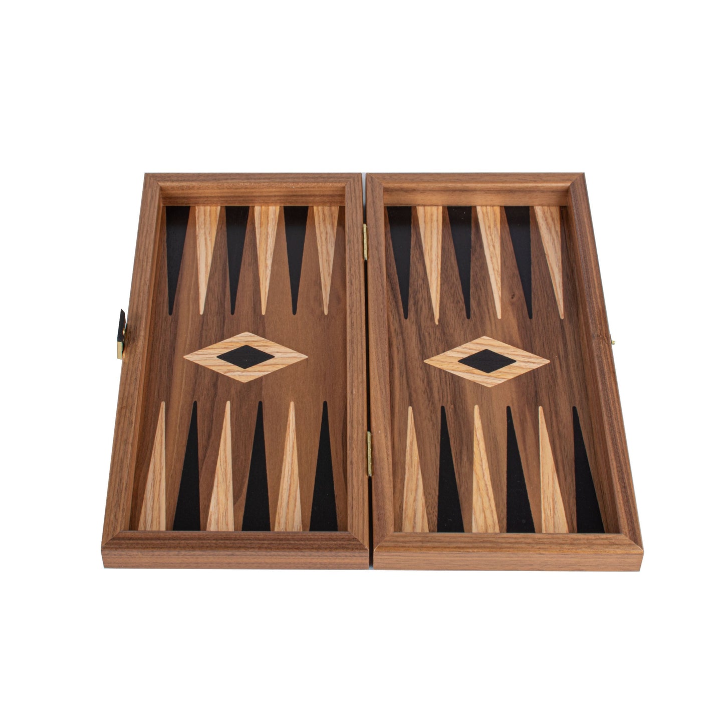 Handcrafted Walnut 3-in-1 Chess, Backgammon, and Checkers Set - Elegant Marquetry Design - Premium Backgammon from MANOPOULOS Chess & Backgammon - Just €95! Shop now at MANOPOULOS Chess & Backgammon