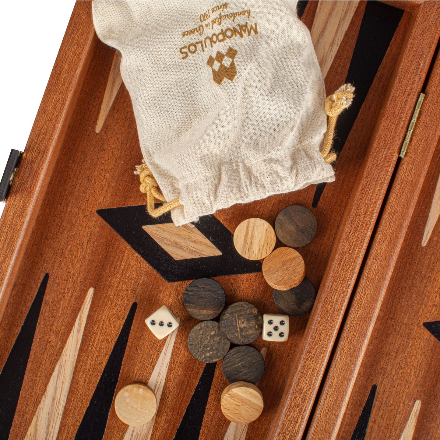 MAHOGANY Chess & Backgammon Board in black color - Premium Backgammon from MANOPOULOS Chess & Backgammon - Just €79.50! Shop now at MANOPOULOS Chess & Backgammon