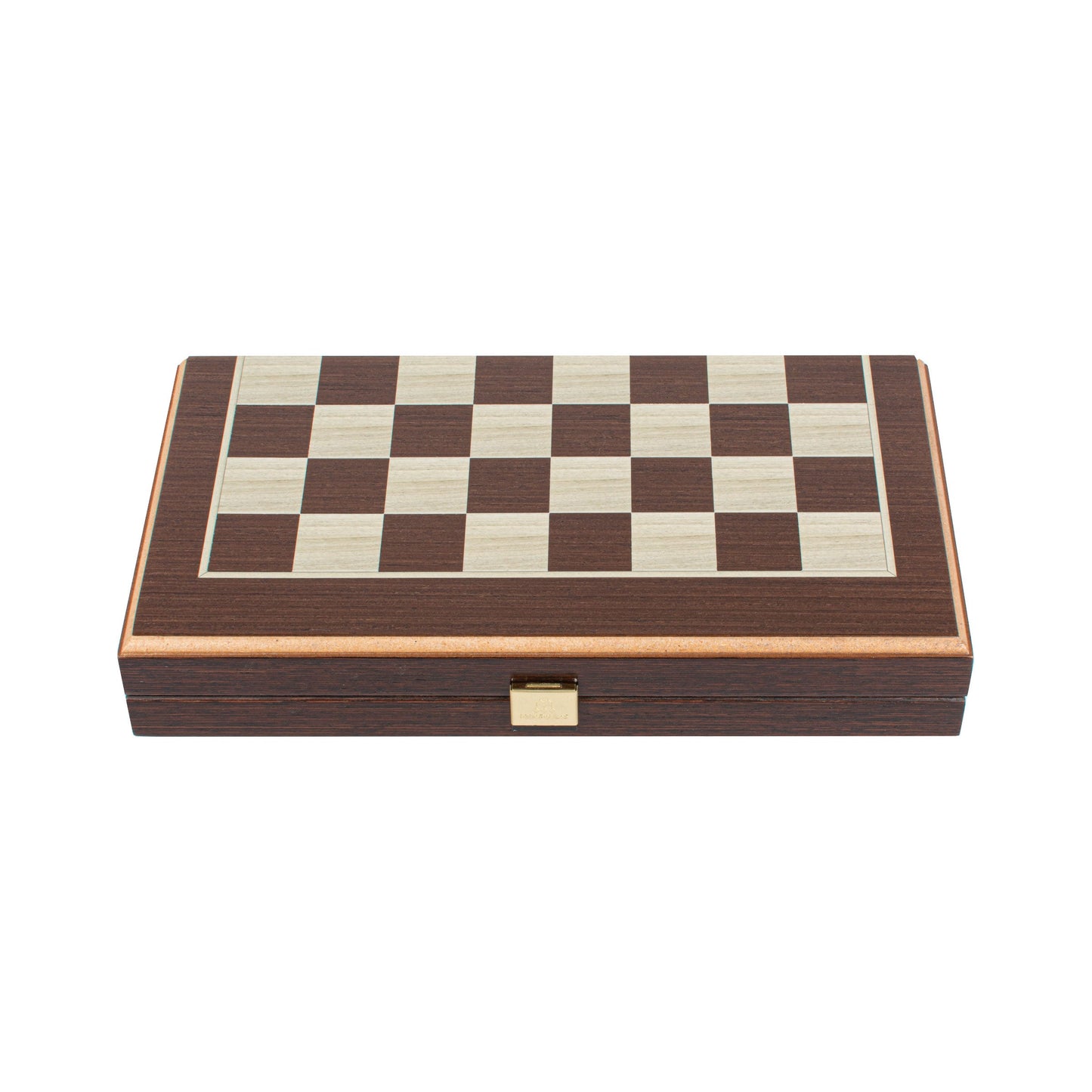 Handcrafted Wenge 3-in-1 Chess, Backgammon, and Checkers Set - Elegant Marquetry Design - Premium Backgammon from MANOPOULOS Chess & Backgammon - Just €95! Shop now at MANOPOULOS Chess & Backgammon
