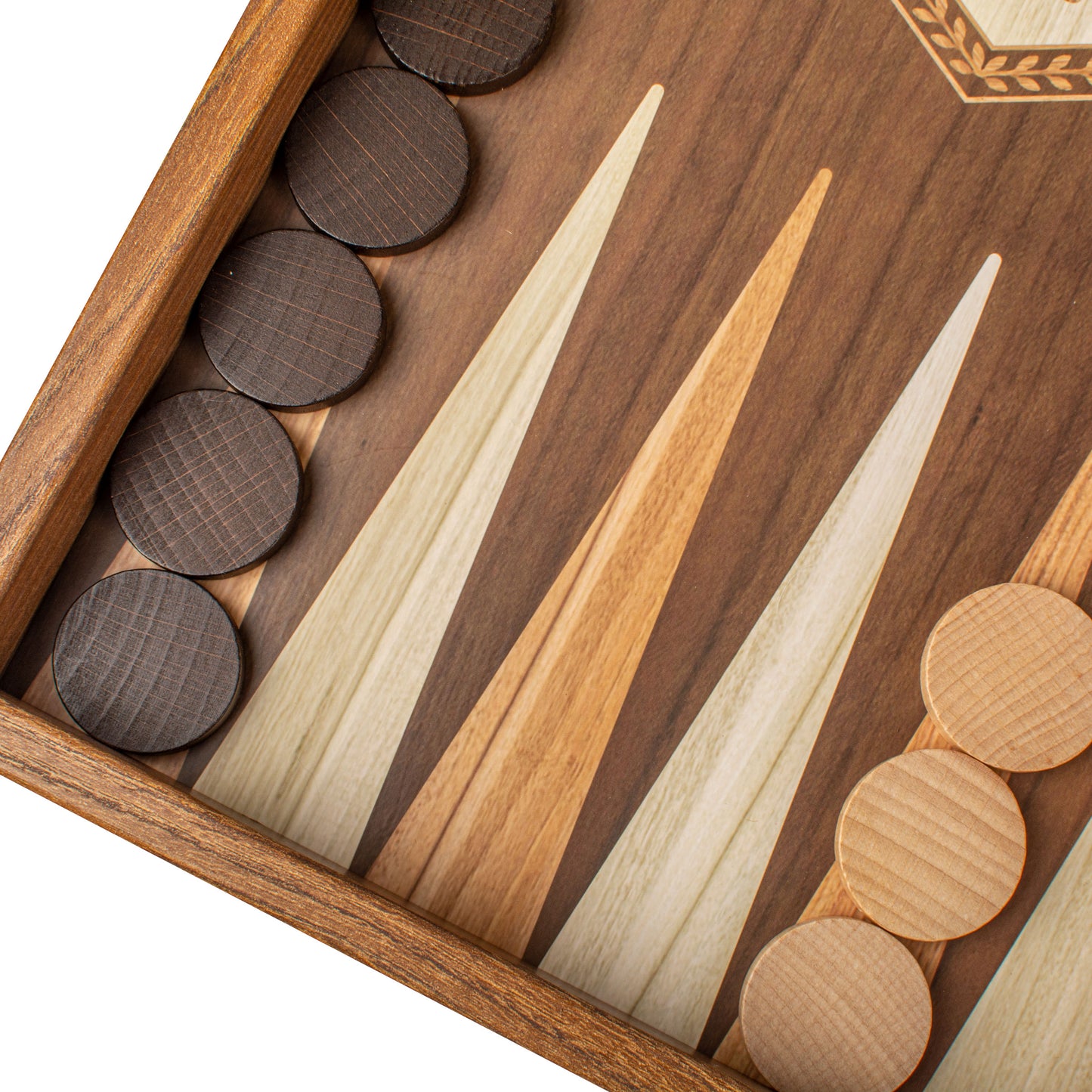 Handcrafted Olive Branch Design Backgammon Set (4 Sizes)